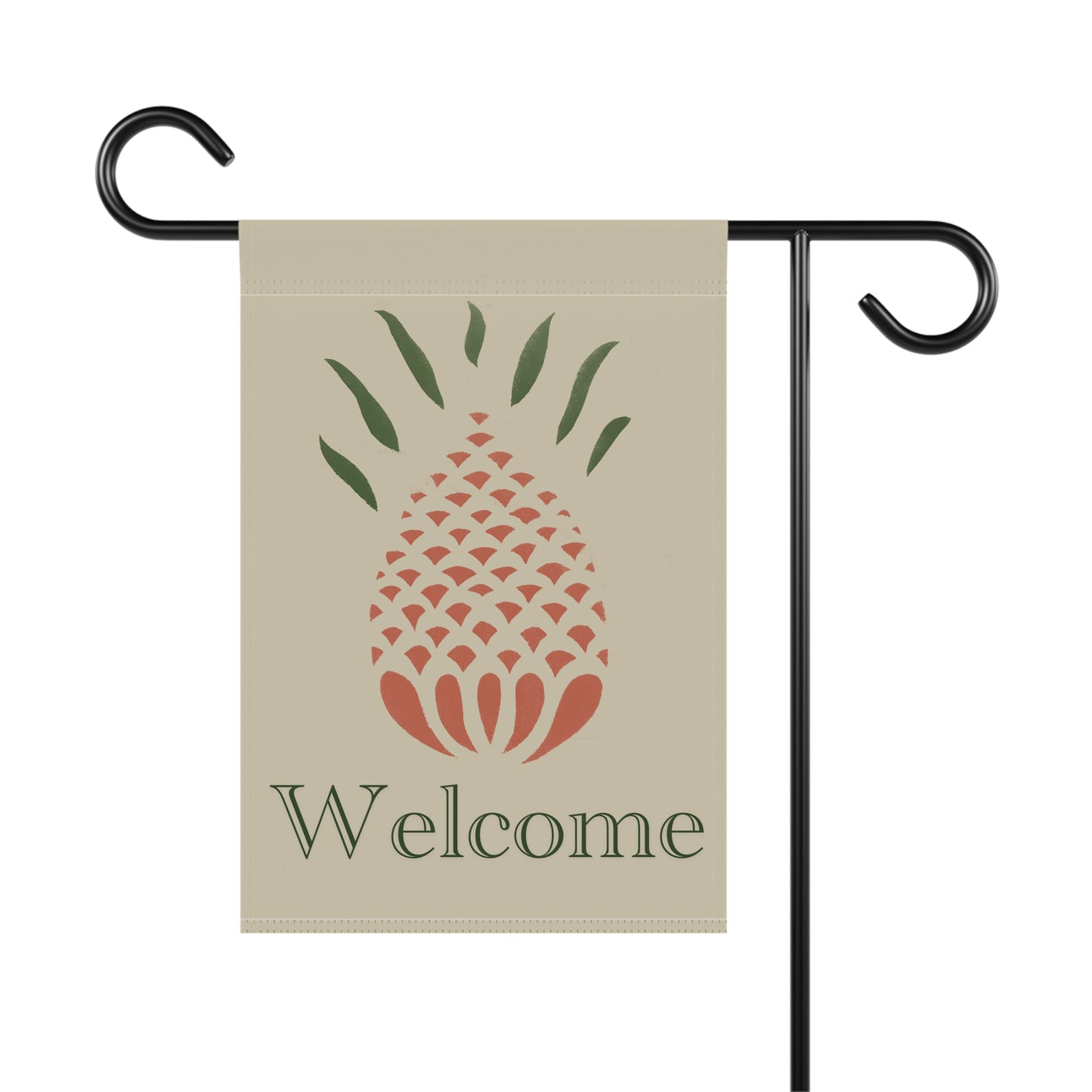 Stencil Pineapple Welcome Sign Garden & House Banner