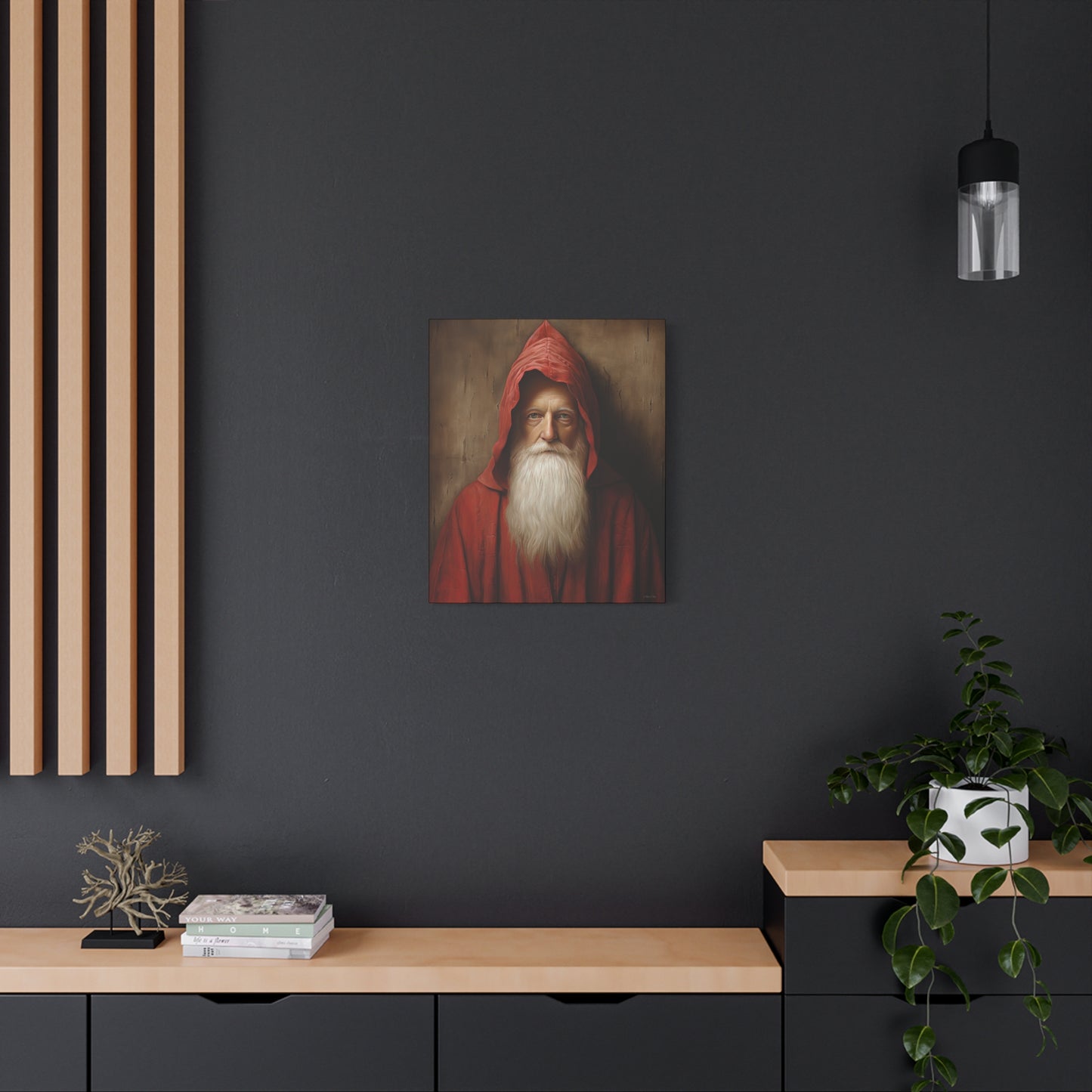Mysterious Santa Matte Canvas, Stretched, 1.25"