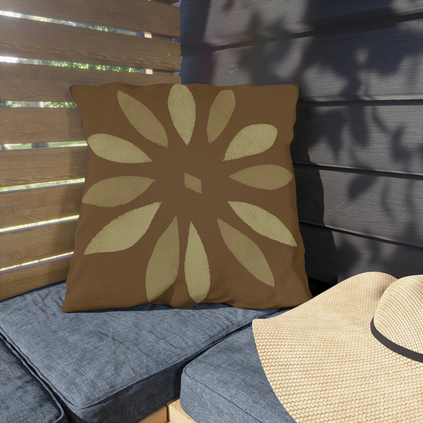 Bohemian Outdoor Pillows - Nature-Inspired Floral Design for Patios & Gardens