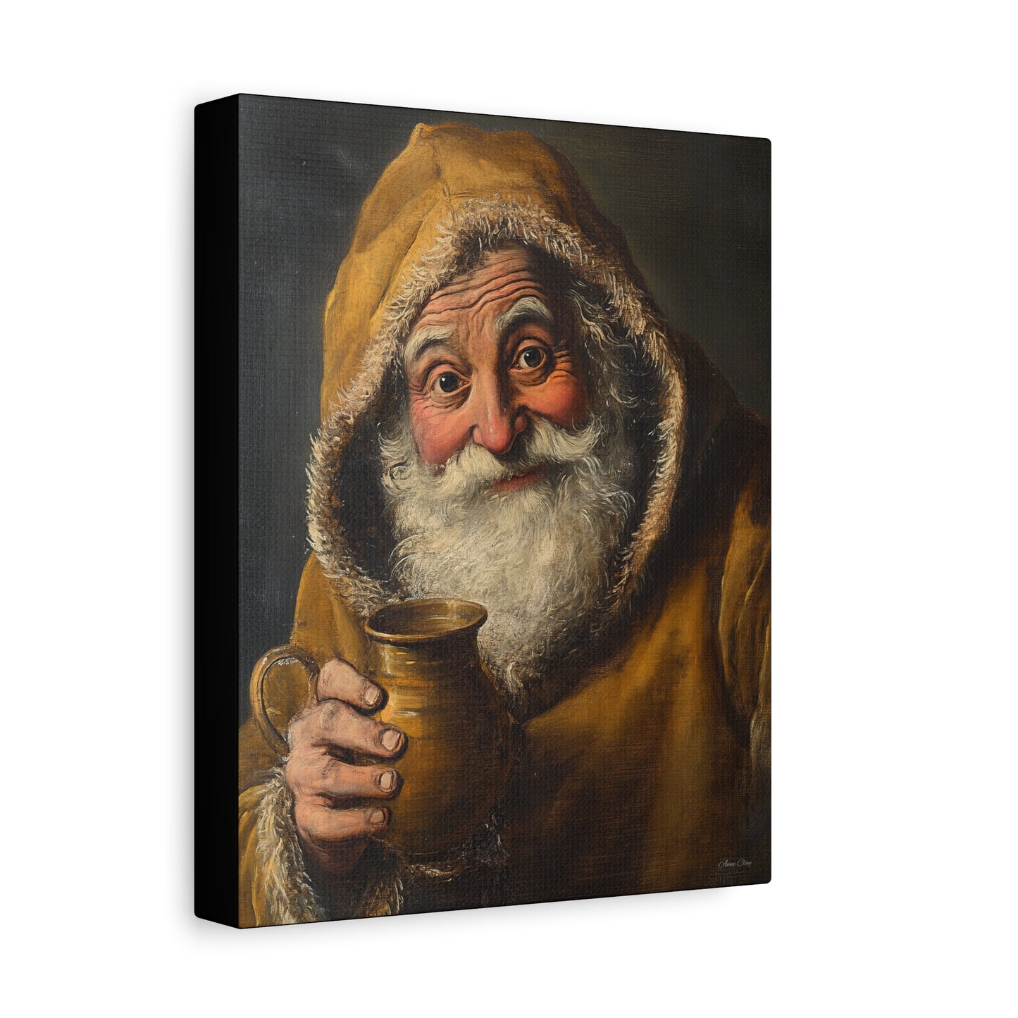Tavern Santa Matte Canvas, Stretched, 1.25"