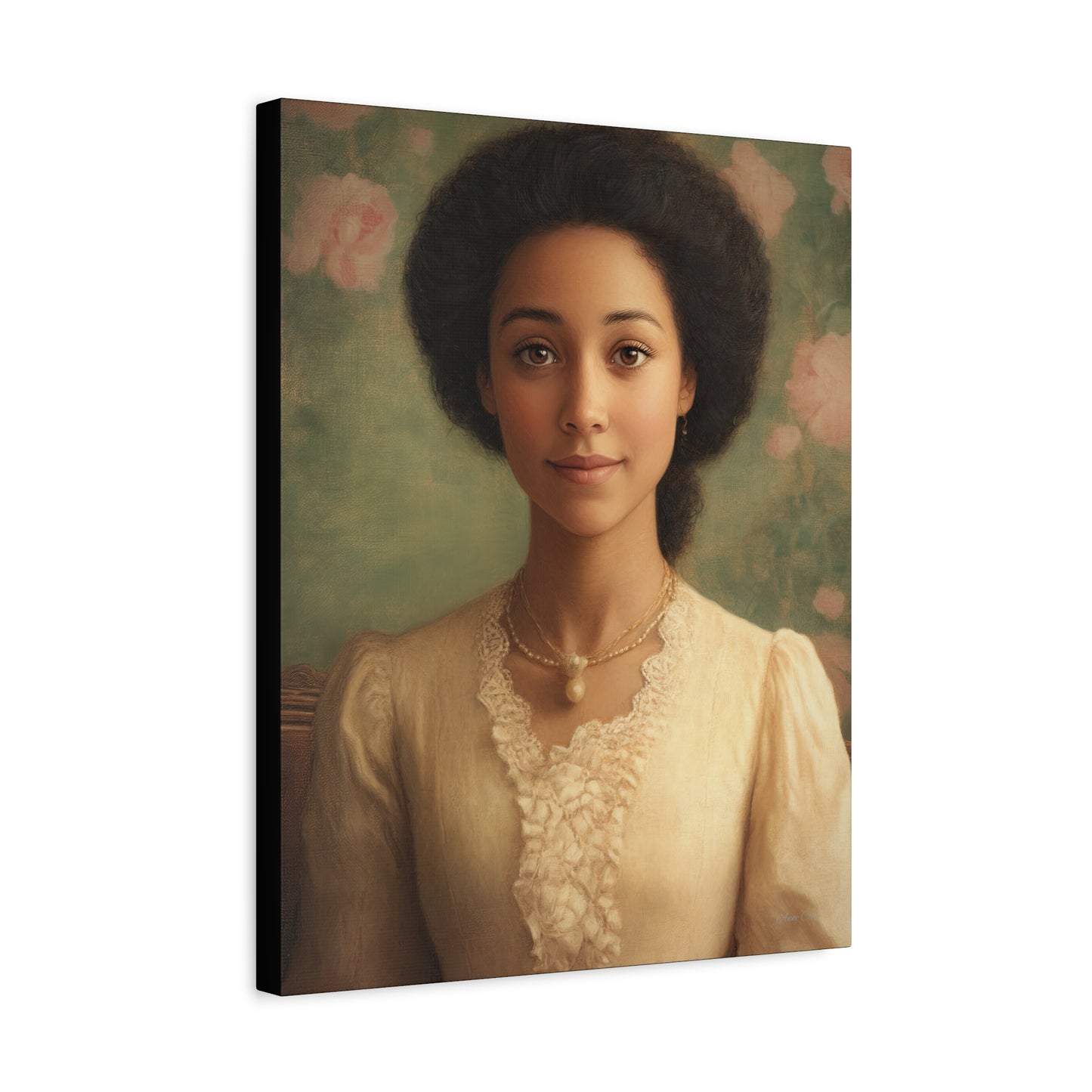 Elegant Portrait Canvas Print, Wall Art, Vintage Home Decor, Art for Living Room, Gallery Wall Decoration, Gift for Art Lovers