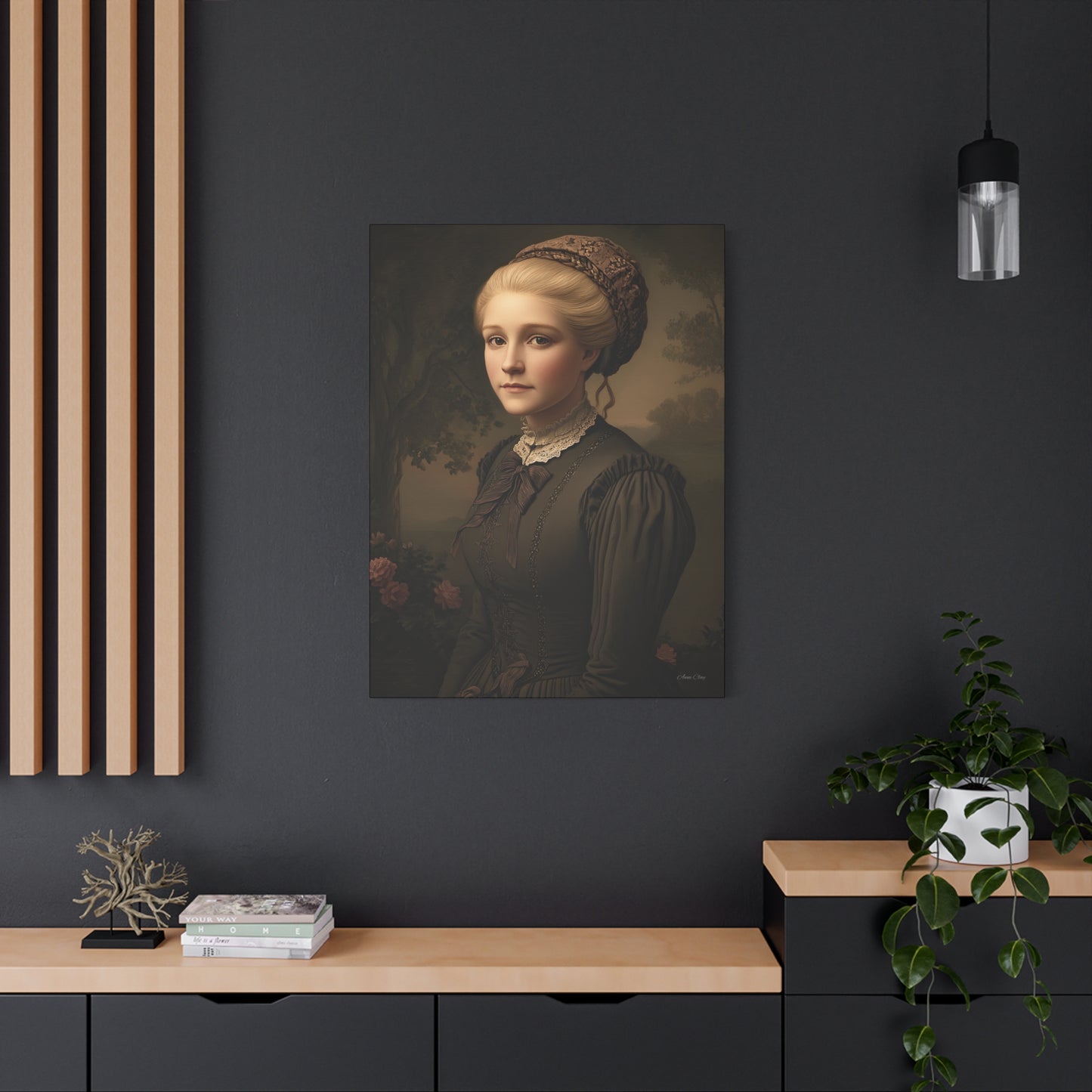 Elegant Vintage Portrait Canvas Wall Art, Home Decor, Gift for Art Lovers, Classic Style, Gallery Wall