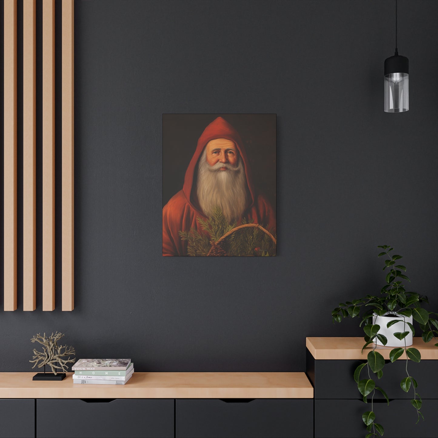 Sweet Red Santa Matte Canvas, Stretched, 1.25"