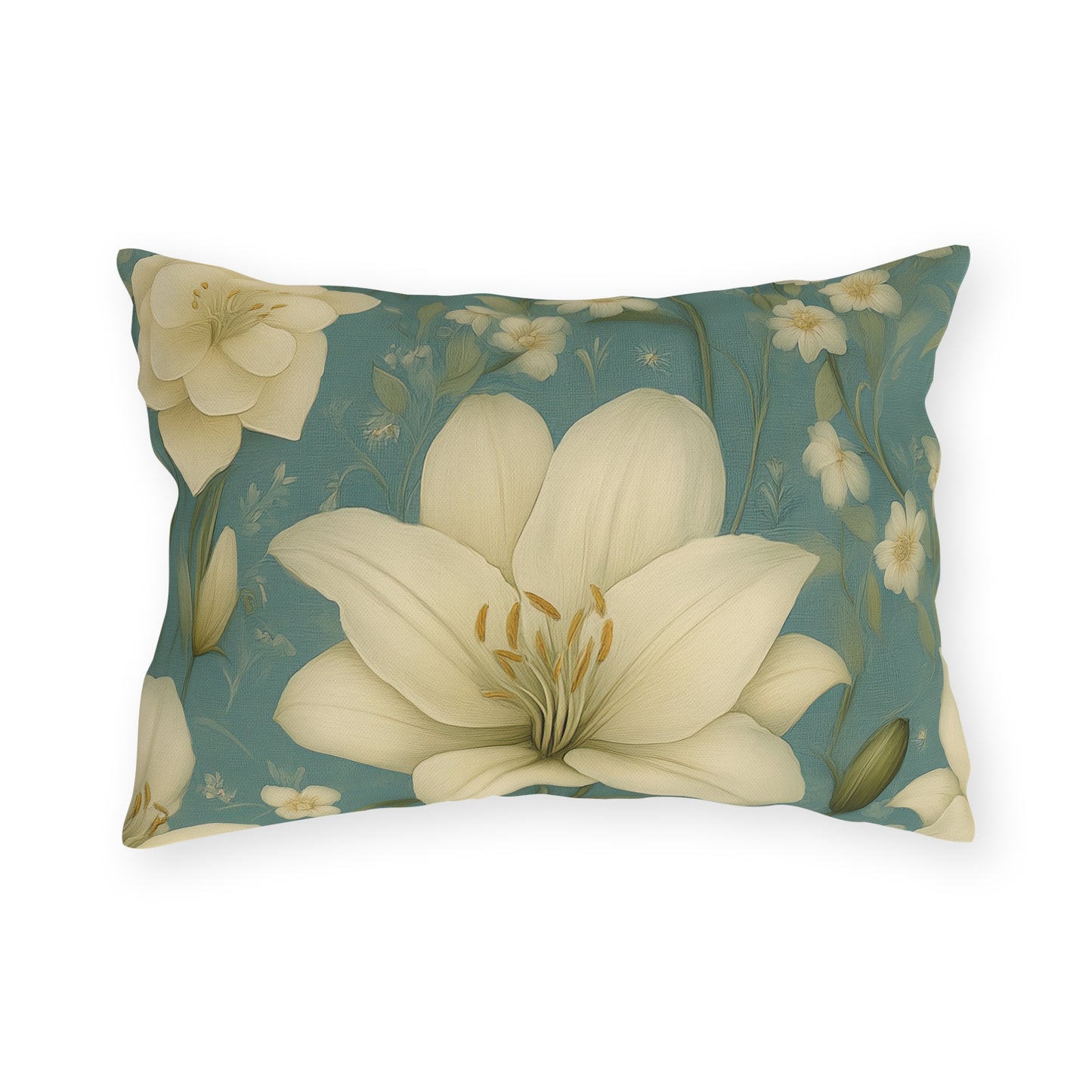 Serene Floral Outdoor Pillows - Garden Decor, Patio Cushion, Spring Vibes, Home Accents, Nature Inspired