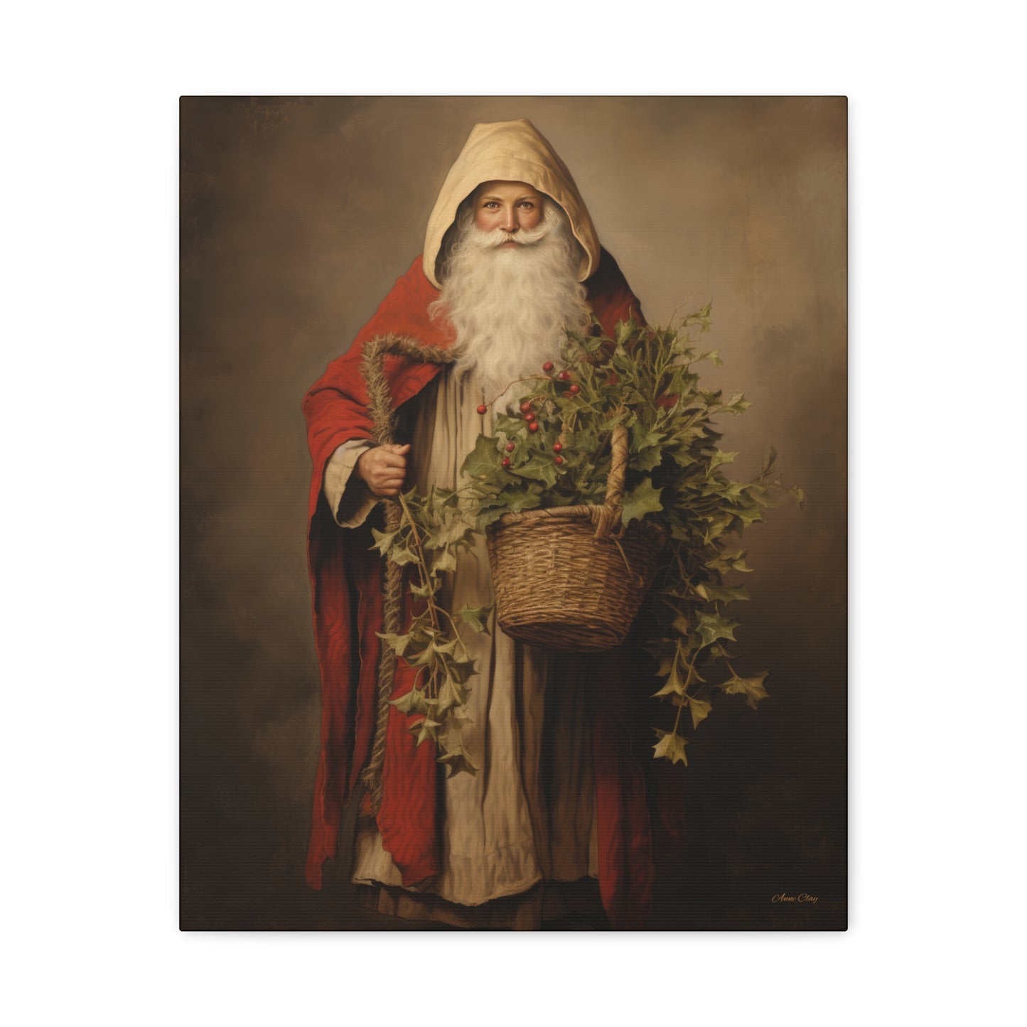 Sharing Santa Matte Canvas, Stretched, 1.25"