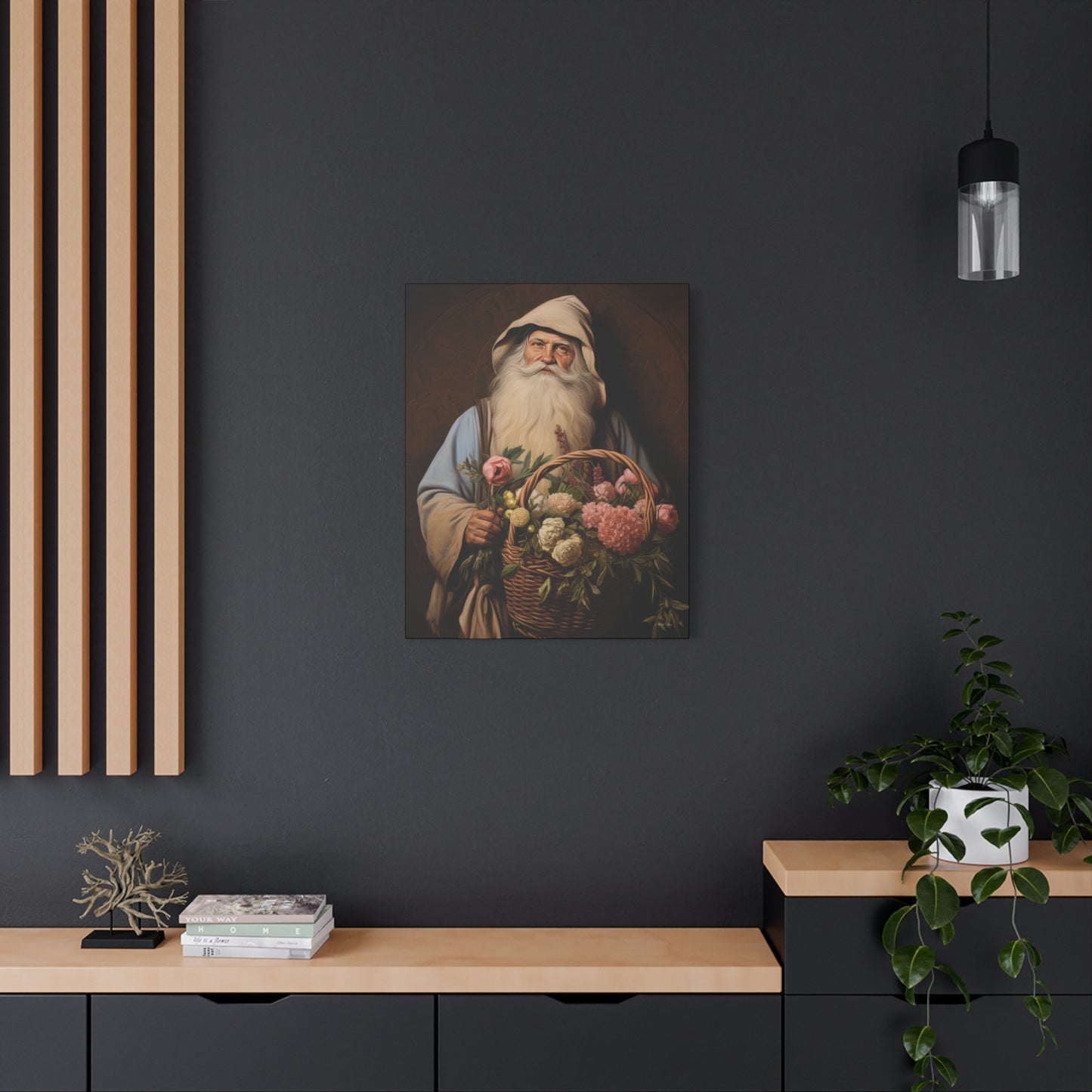 Gardener Santa Matte Canvas, Stretched, 1.25"