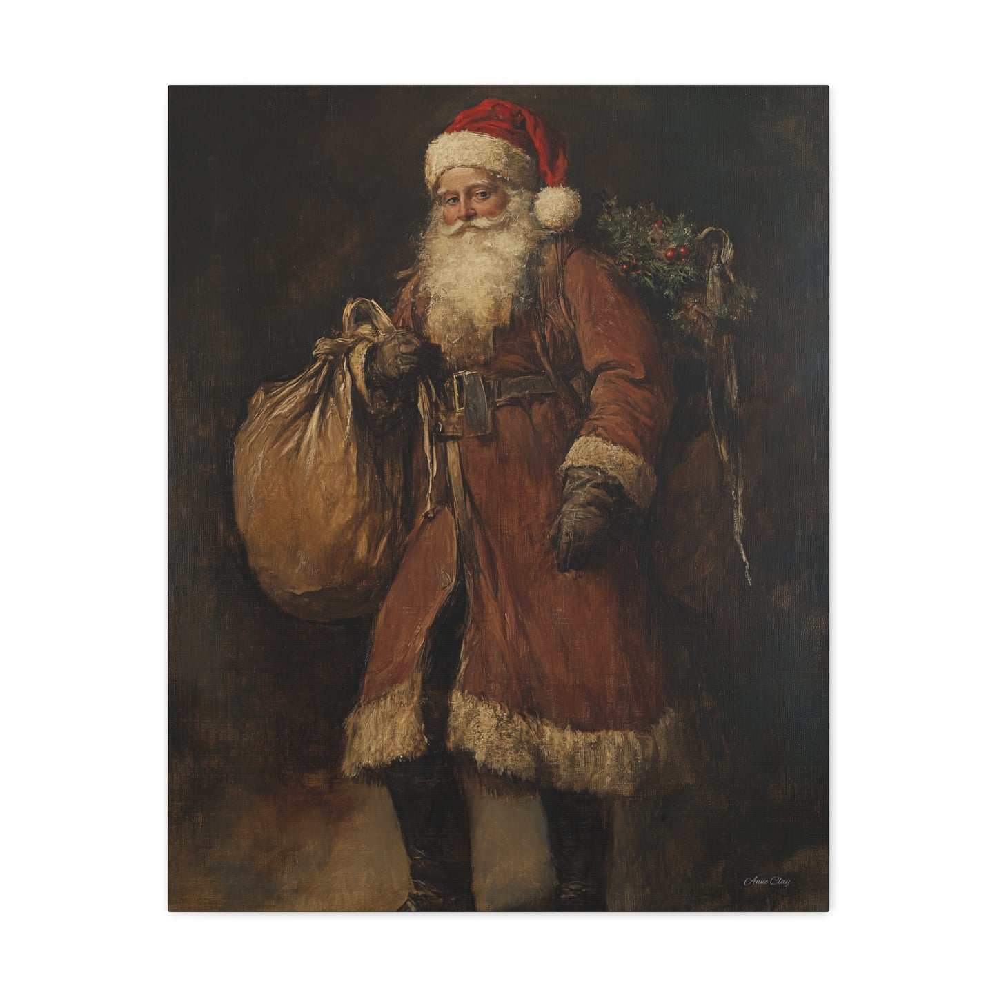 Santa's Journey Matte Canvas, Stretched, 1.25"