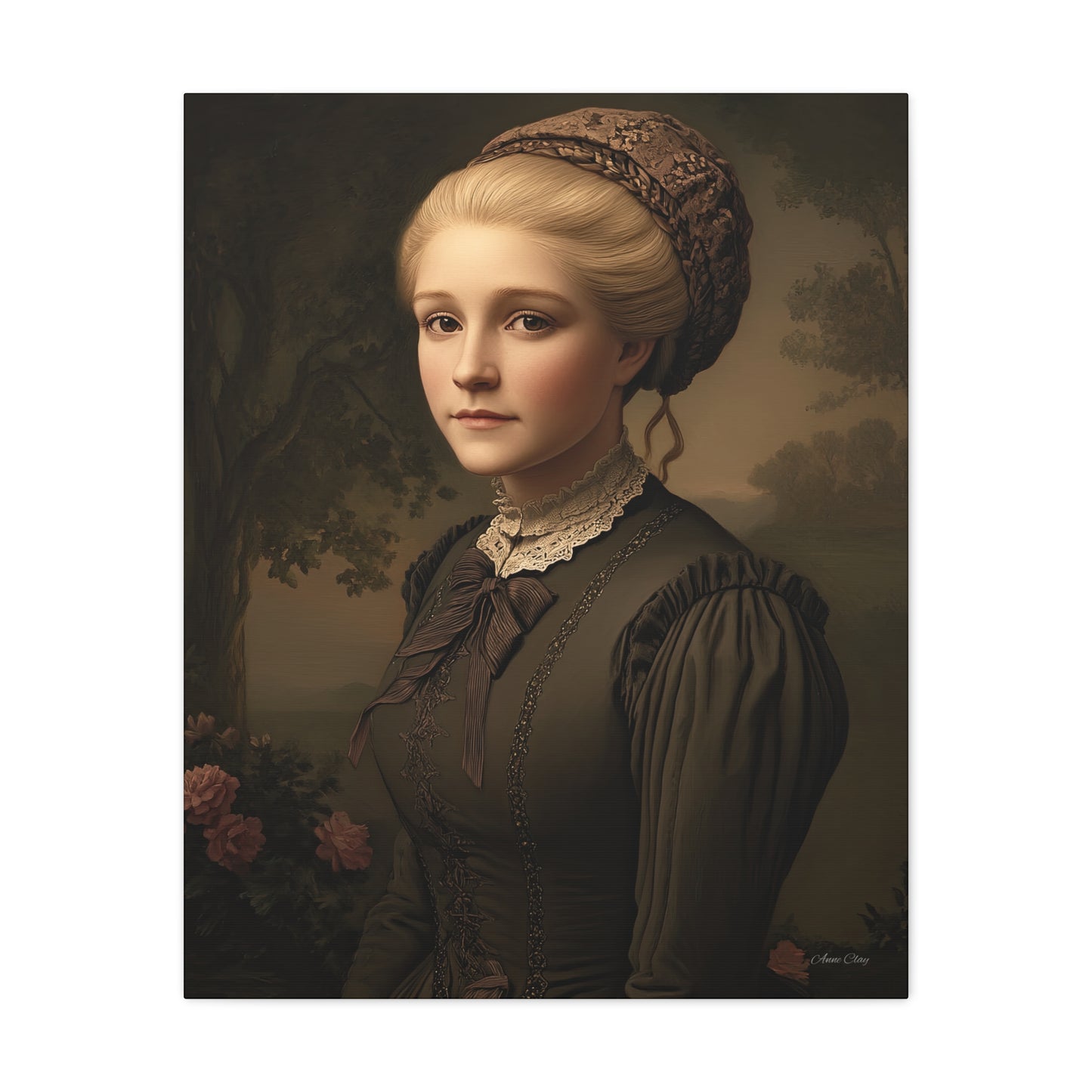 Elegant Vintage Portrait Canvas Wall Art, Home Decor, Gift for Art Lovers, Classic Style, Gallery Wall