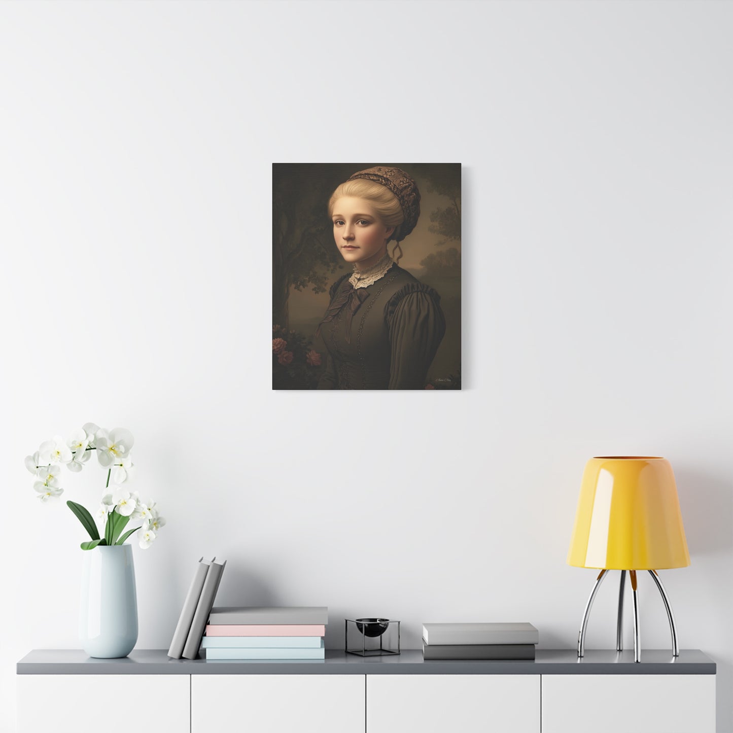 Elegant Vintage Portrait Canvas Wall Art, Home Decor, Gift for Art Lovers, Classic Style, Gallery Wall