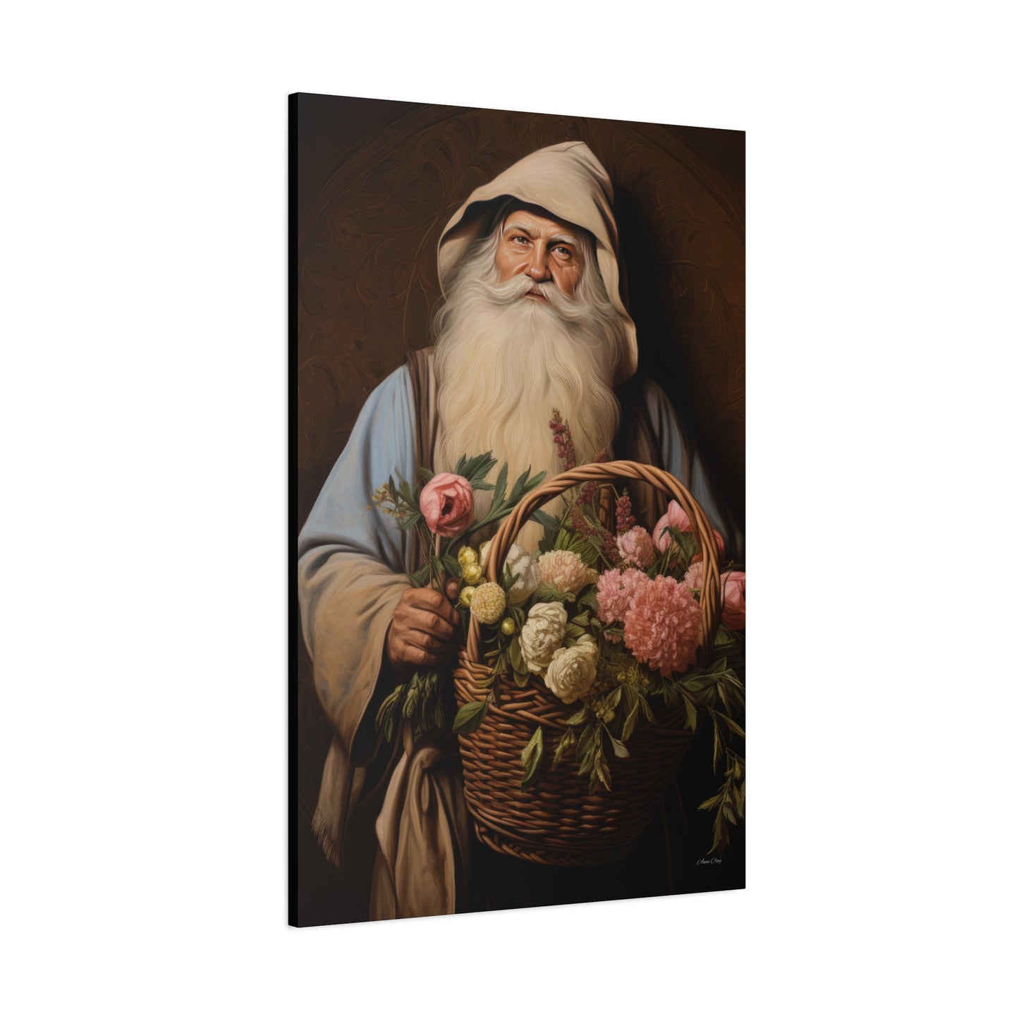 Gardener Santa Matte Canvas, Stretched, 1.25"