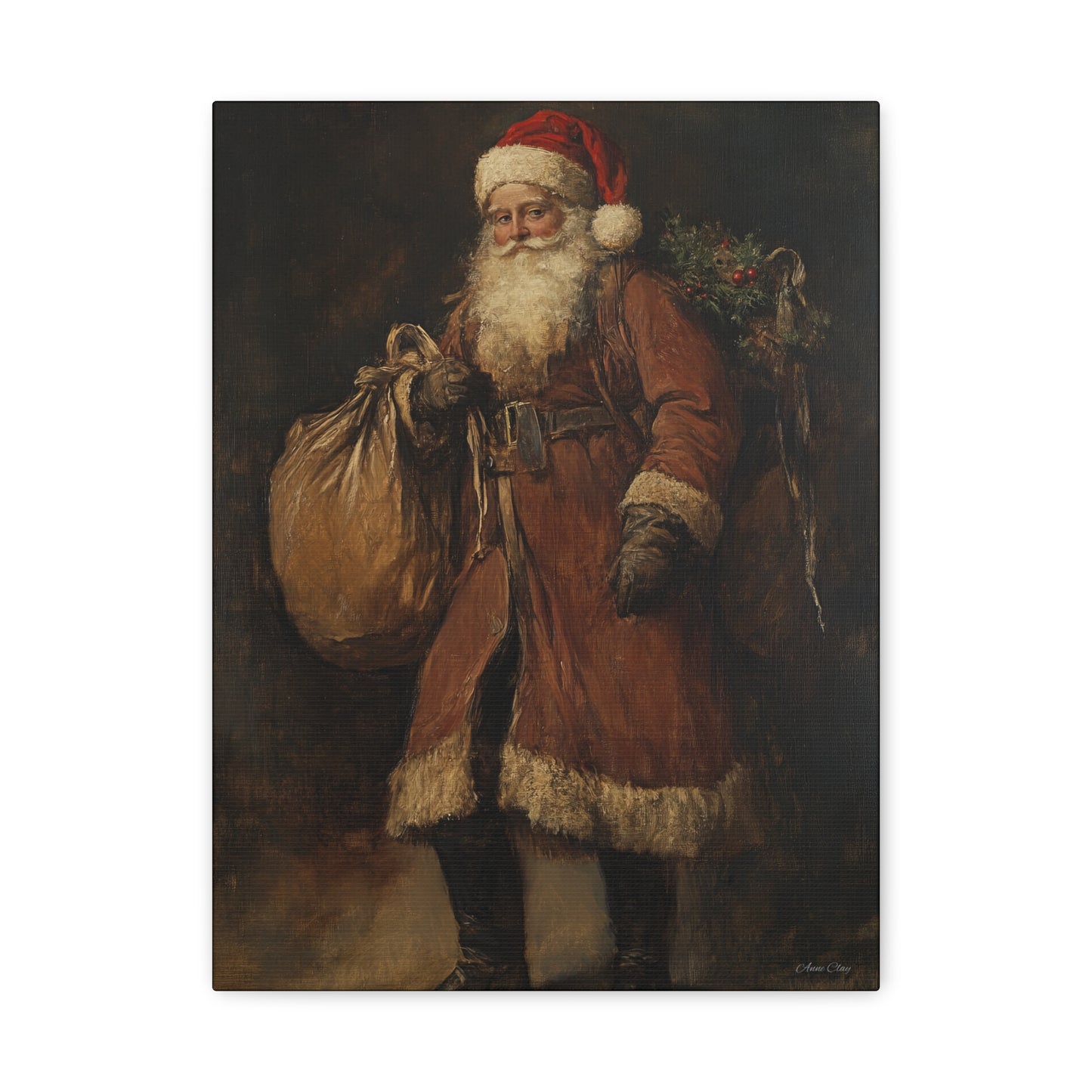 WS Journey Santa Matte Canvas, Stretched, 1.25"