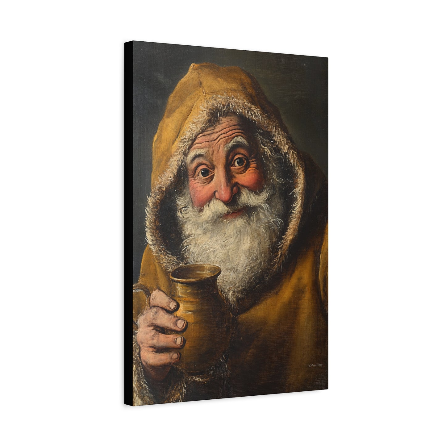 WS Tavern Santa Matte Canvas, Stretched, 1.25"