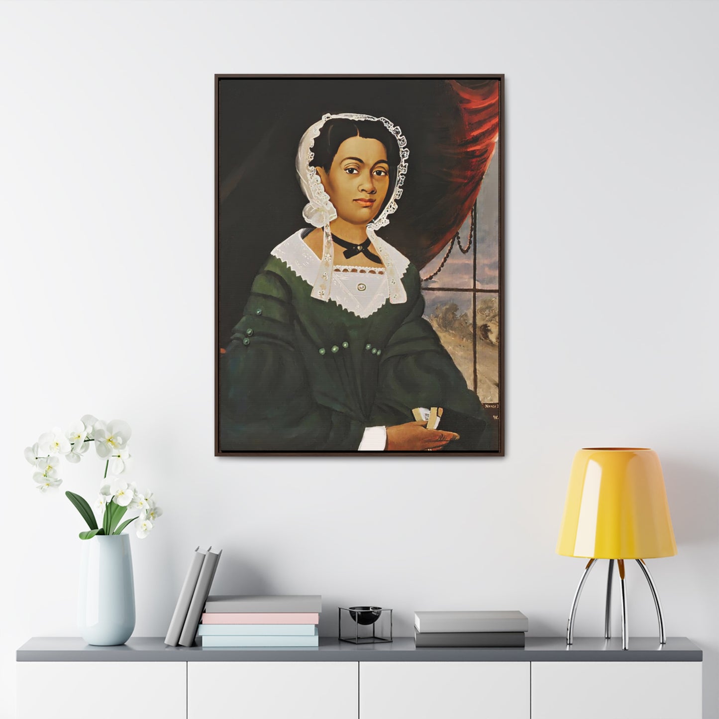Mrs. Nancy Lawson Gallery Canvas Wraps, Vertical Frame