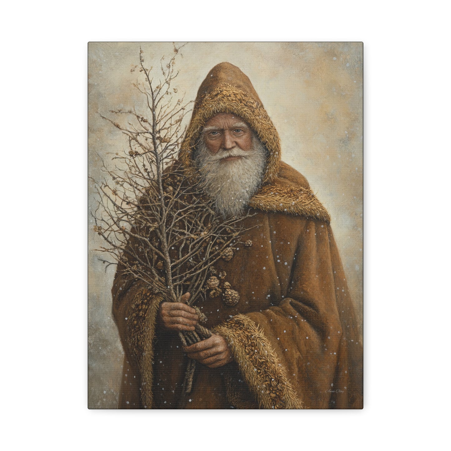 Natural Santa Matte Canvas, Stretched, 1.25"