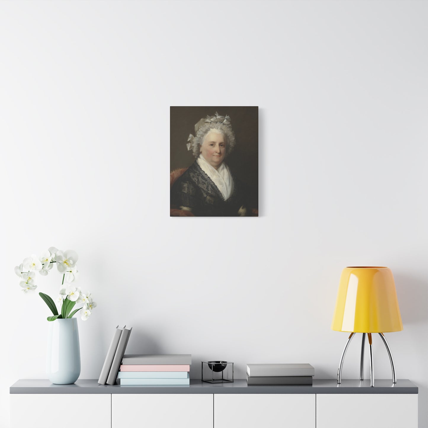 Martha Washington by Gilbert Stuart Classic Portrait Canvas Print - Elegant Home Décor Artwork