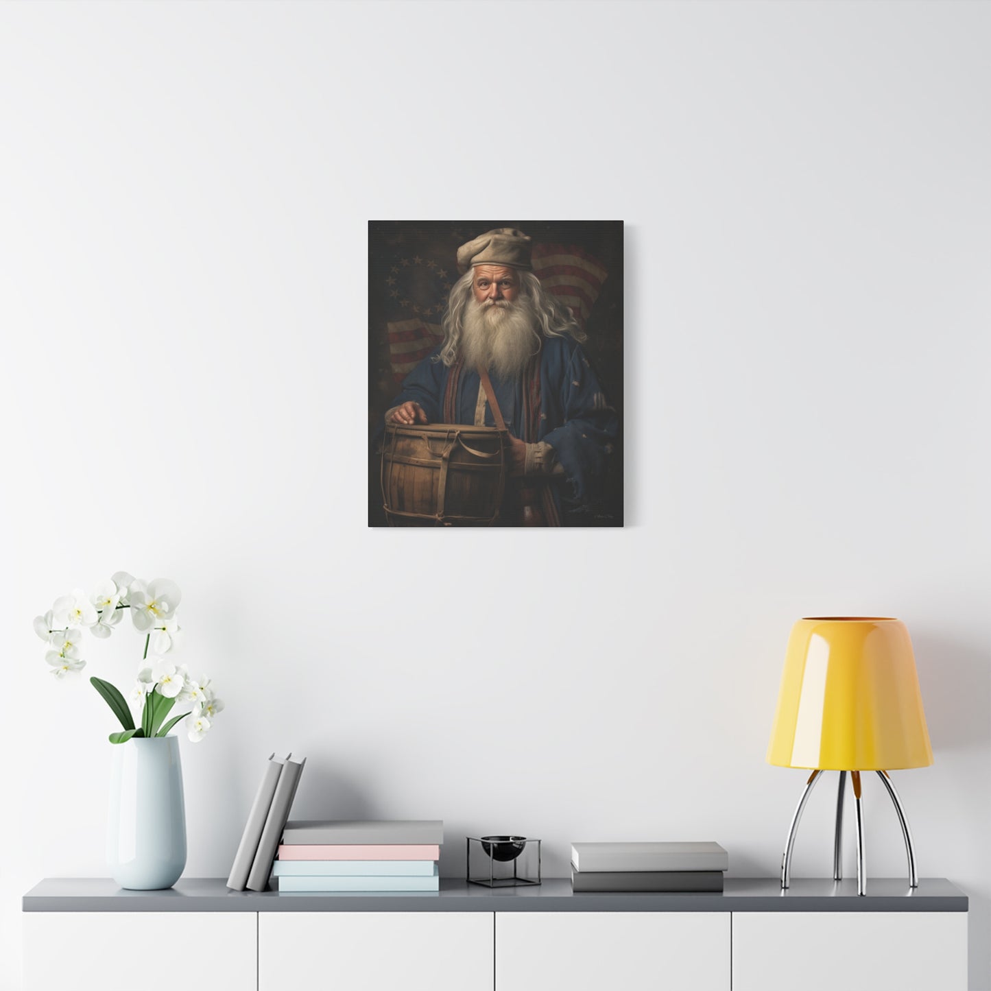 Americana Santa Matte Canvas, Stretched, 1.25"