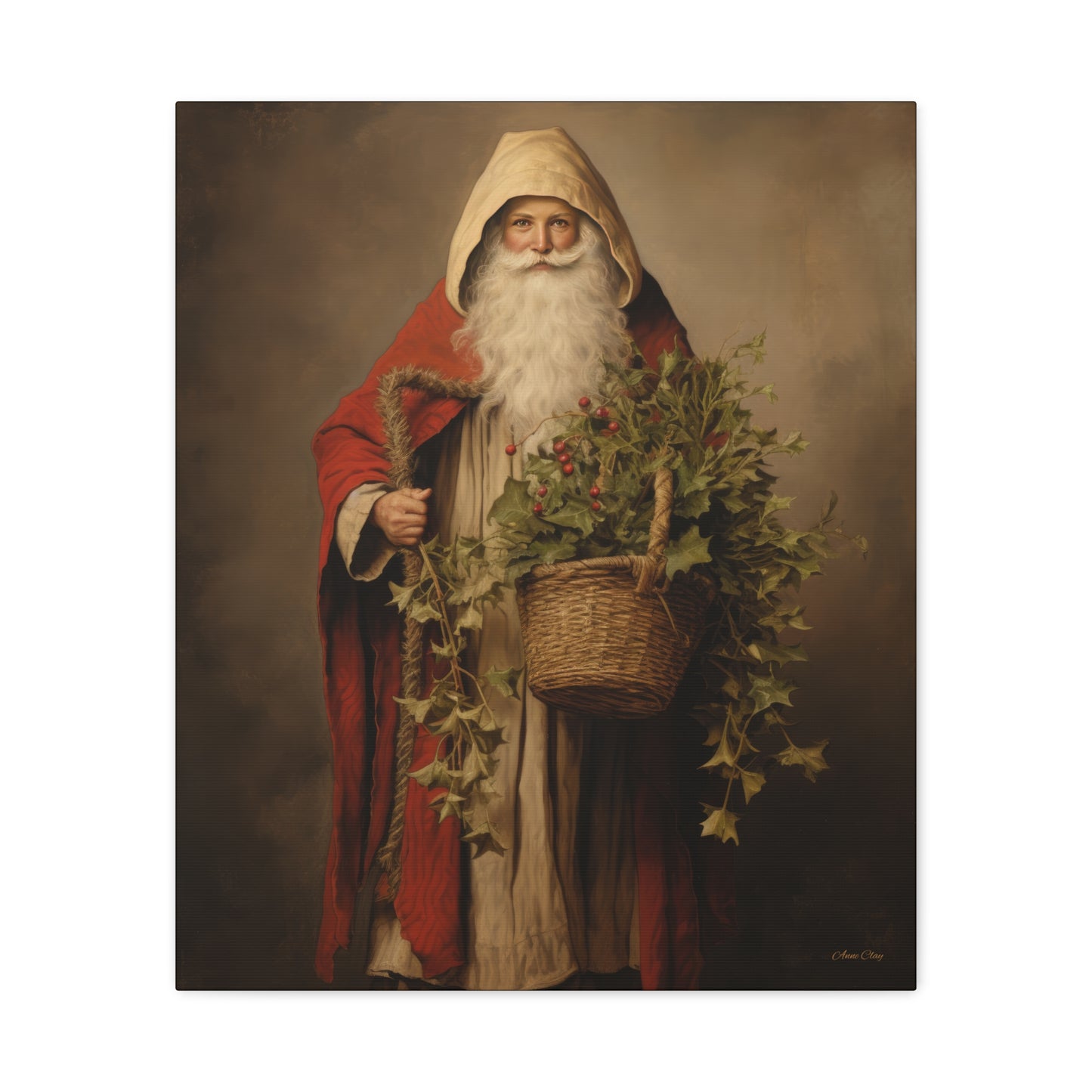 Sharing Santa Matte Canvas, Stretched, 1.25"