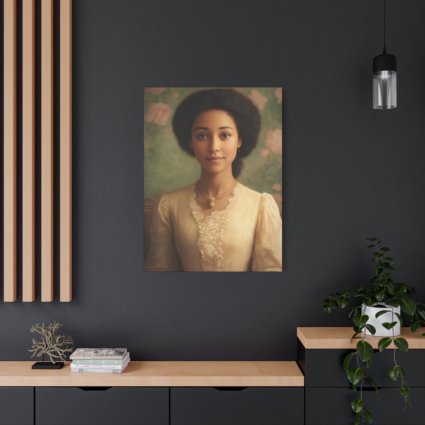 Elegant Portrait Canvas Print, Wall Art, Vintage Home Decor, Art for Living Room, Gallery Wall Decoration, Gift for Art Lovers