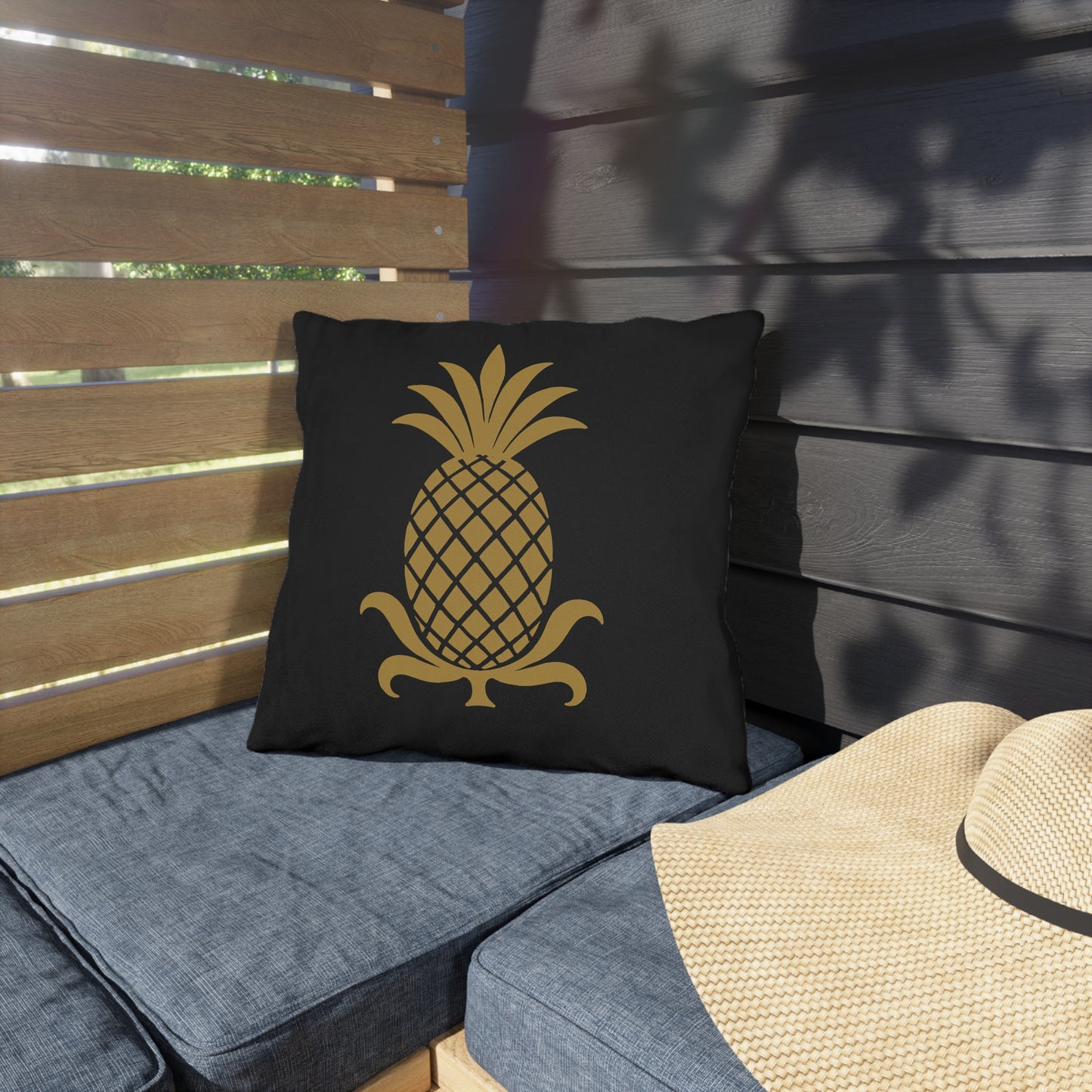 Tropical Pineapple Outdoor Pillow | Summer Decor, Patio Cushions, Beach House Decor, Garden Accessories, Gift for Home