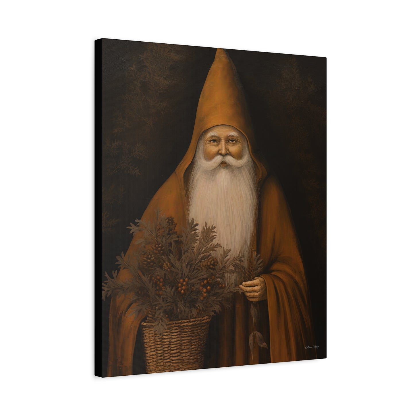 Perfect Prim Santa Matte Canvas, Stretched, 1.25"