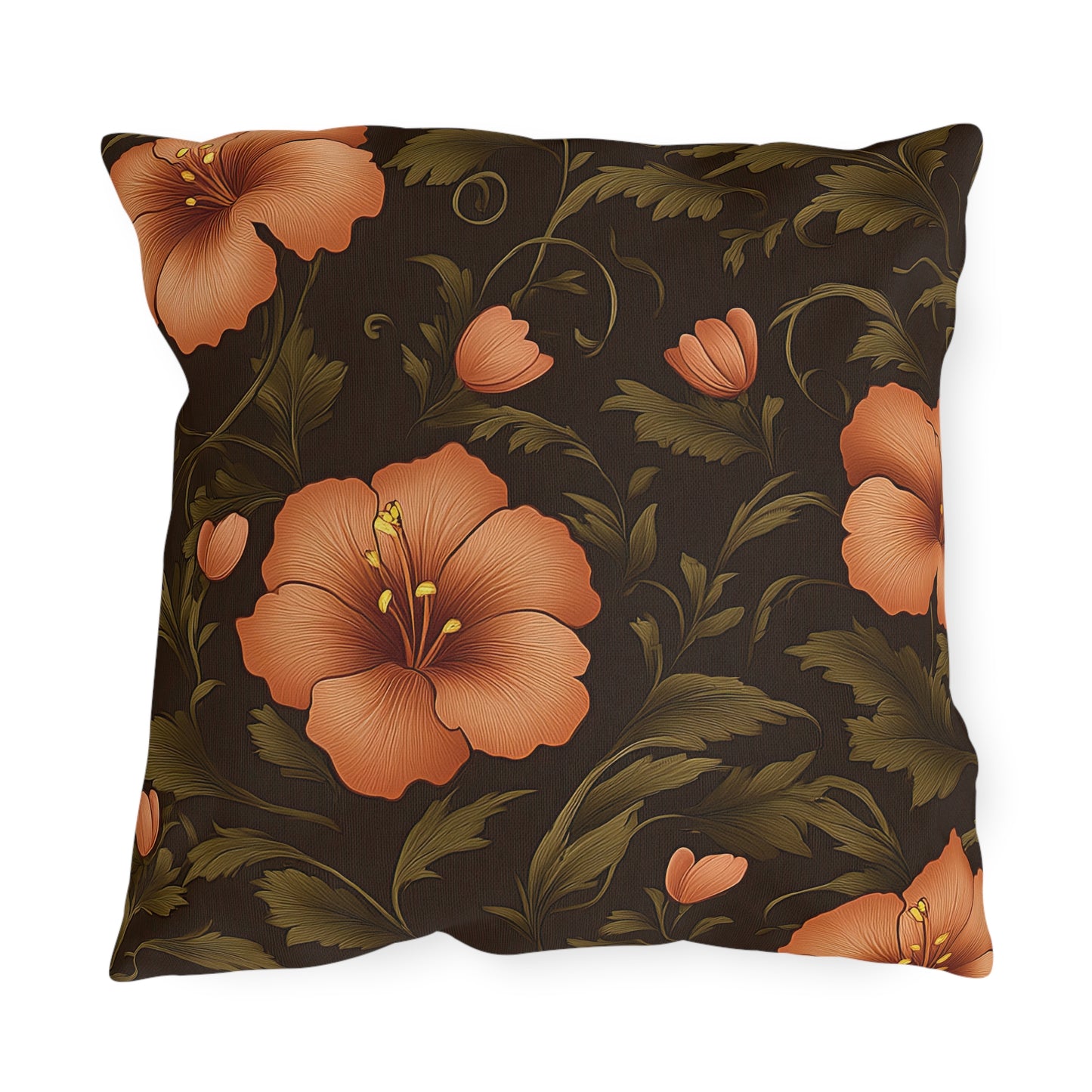Floral Outdoor Pillow | Tropical Decor, Patio Cushion, Garden Pillow, Hibiscus Throw Pillows, Summer Home Decor