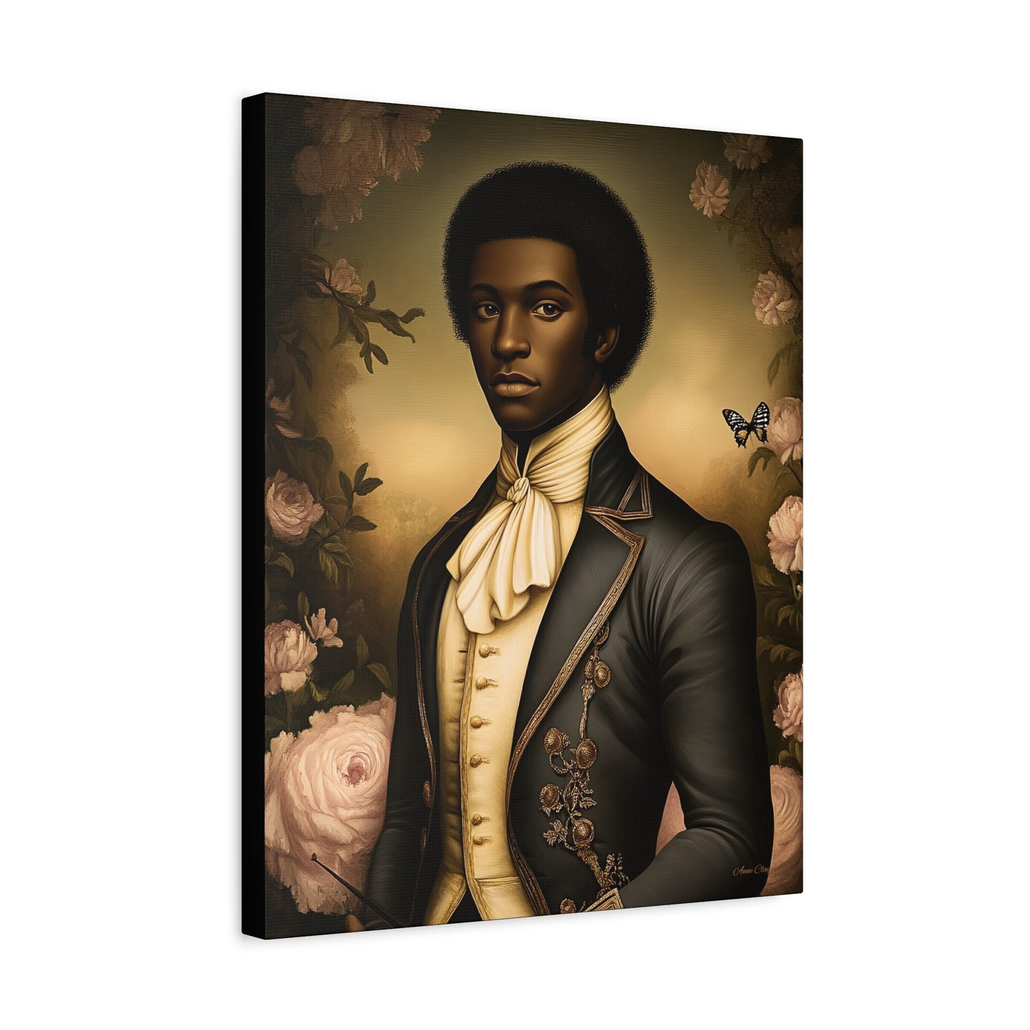 Elias Thorne – 18th Century Black Colonial Portrait | Bellewood Wall Art