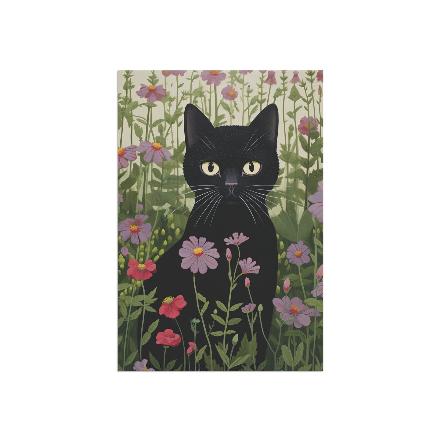 Black Garden Kitty Garden & House Banner