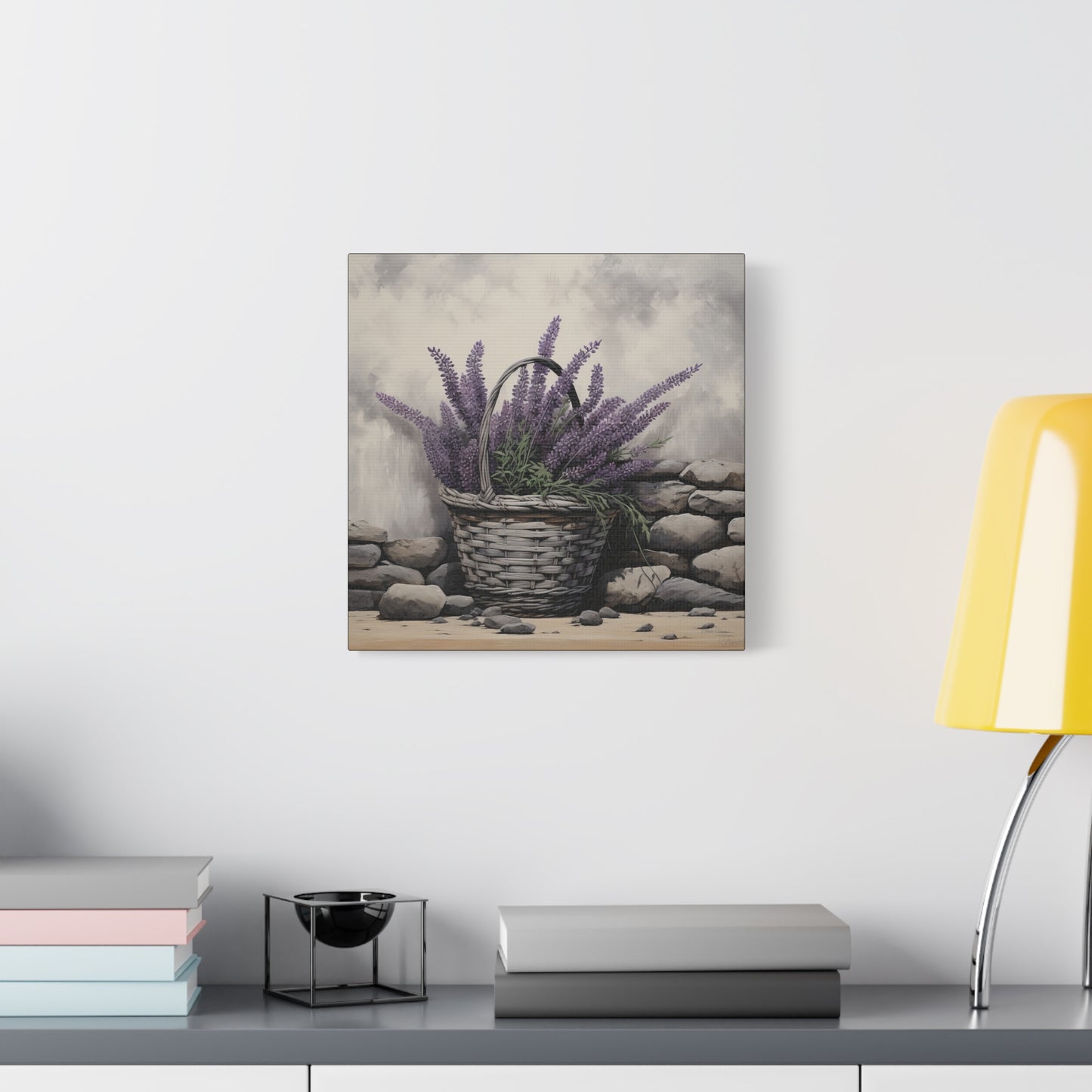 Lavender Stones Matte Canvas, Stretched, 1.25"