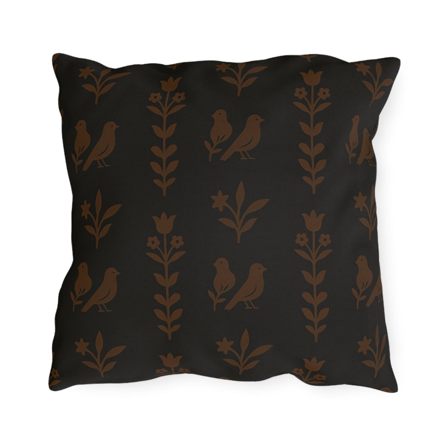 Chic Outdoor Pillows with Bird and Floral Design, Patio Decor,Garden Cushions, Boho Style, Cozy Home Accessories