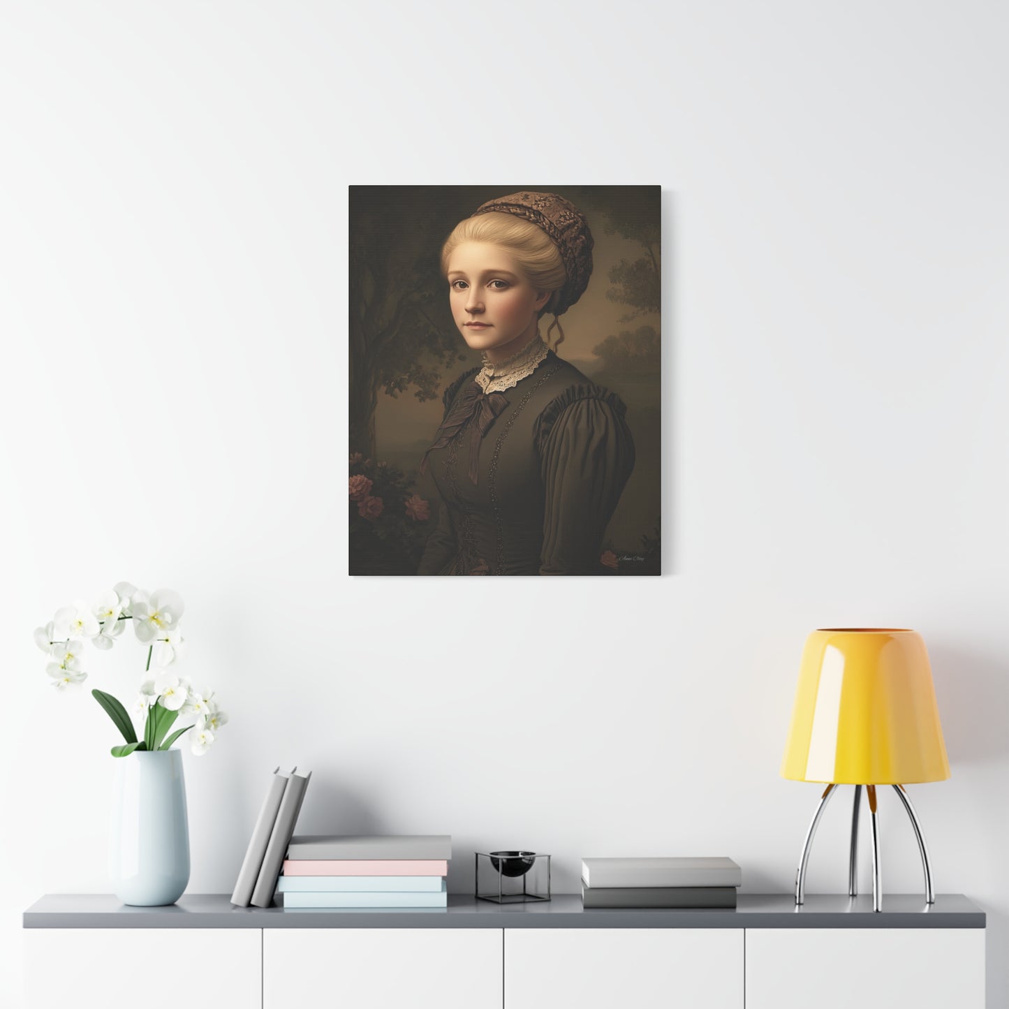 Elegant Vintage Portrait Canvas Wall Art, Home Decor, Gift for Art Lovers, Classic Style, Gallery Wall