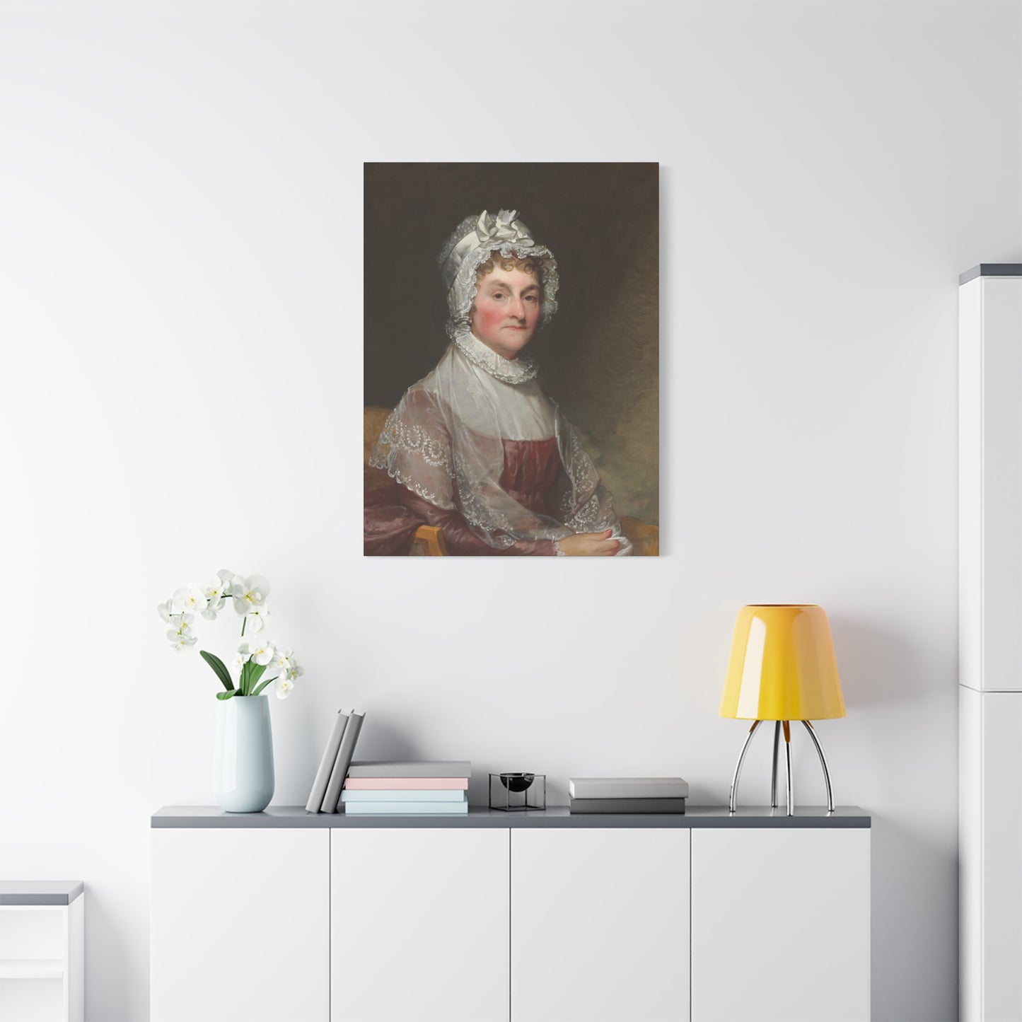 Abigail Adams wife of President John Adams Canvas Wall Art - Elegant Vintage Portrait of a Lady