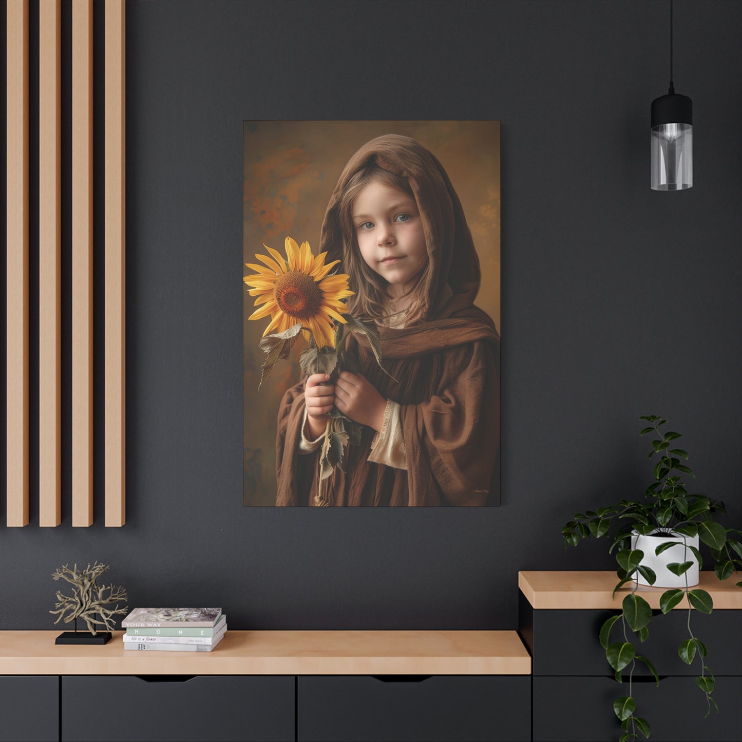 Sandy Sunflower Matte Canvas, Stretched, 1.25"