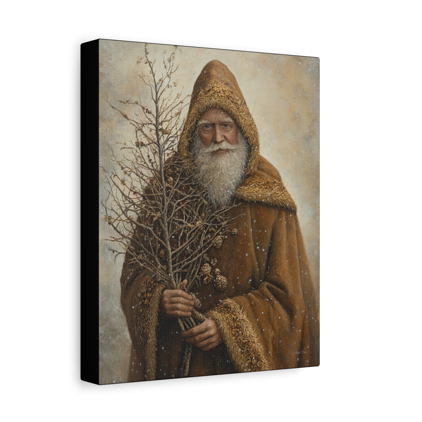 Natural Santa Matte Canvas, Stretched, 1.25"