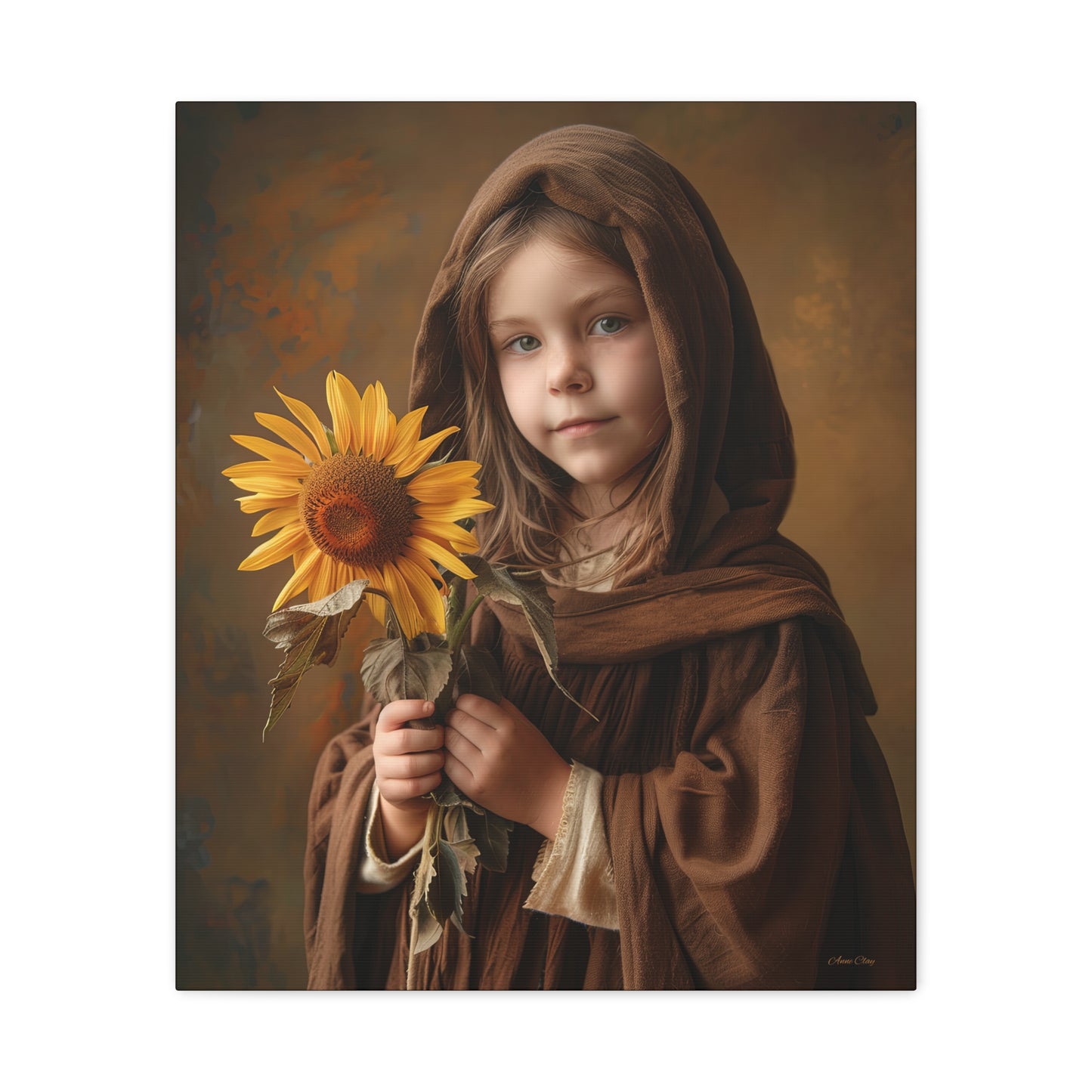 Sandy Sunflower Matte Canvas, Stretched, 1.25"