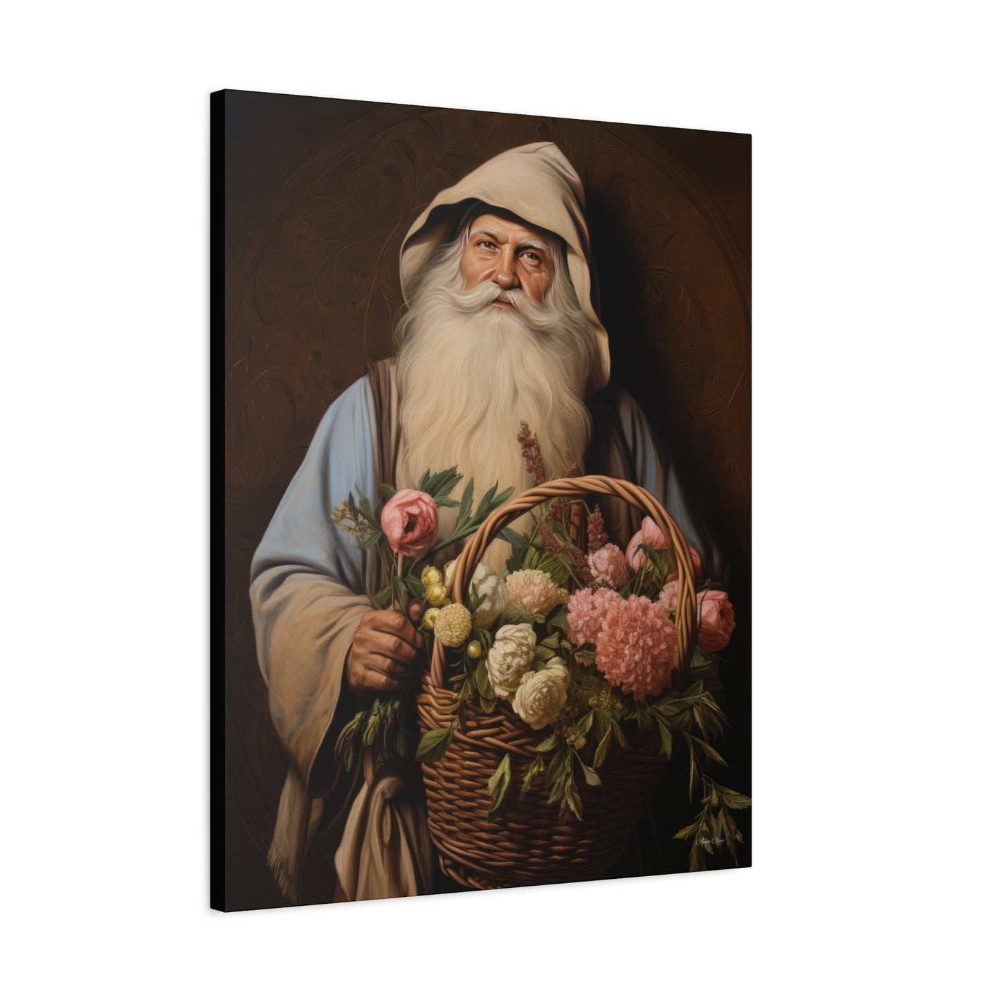 Gardener Santa Matte Canvas, Stretched, 1.25"