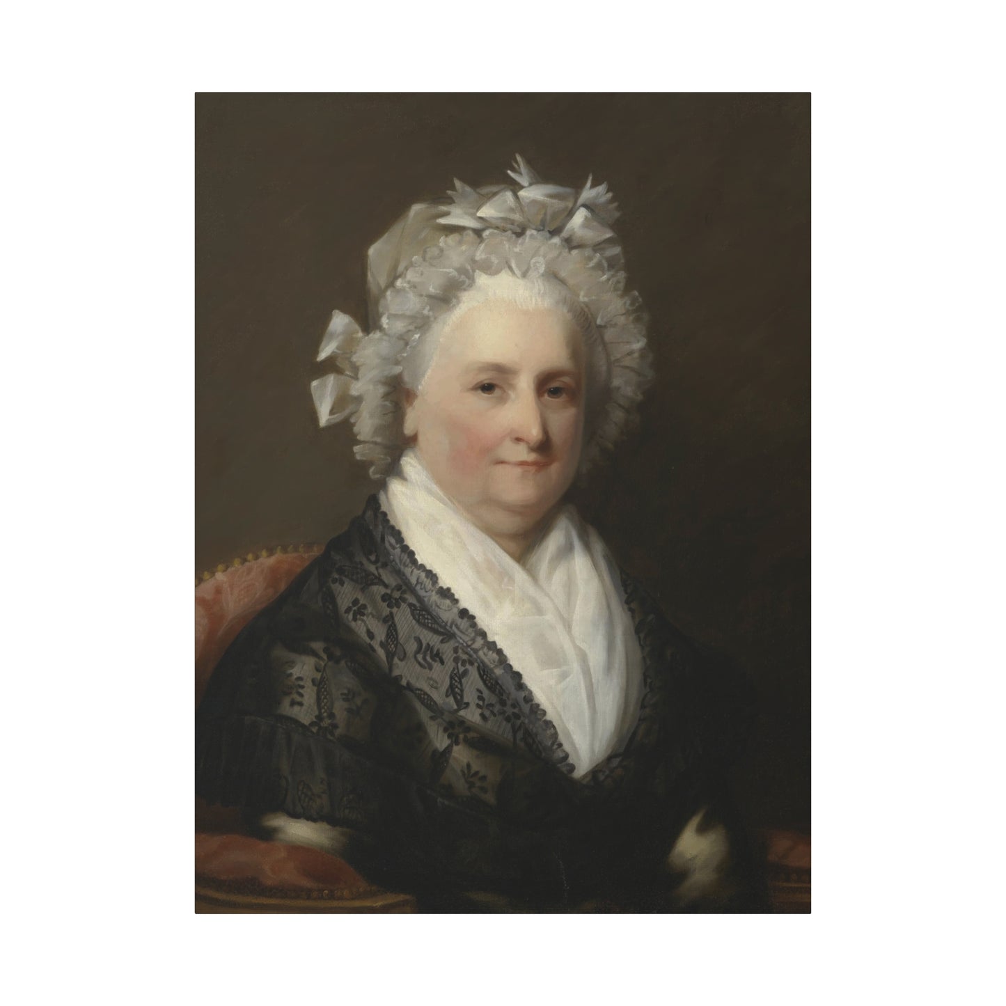 Martha Washington by Gilbert Stuart Classic Portrait Canvas Print - Elegant Home Décor Artwork