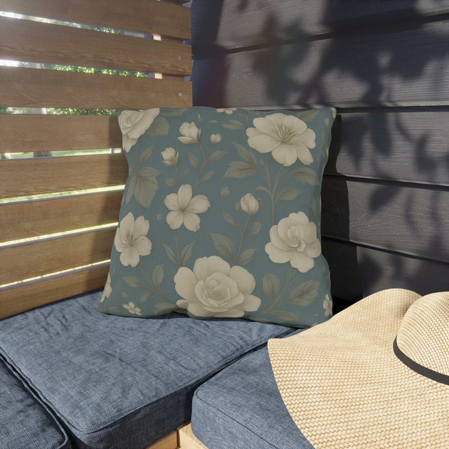 Chic Floral Outdoor Cushions, Patio Pillows, Garden Decor, Summer Accessories, Elegant Floral Throw Pillows, Home and Garden