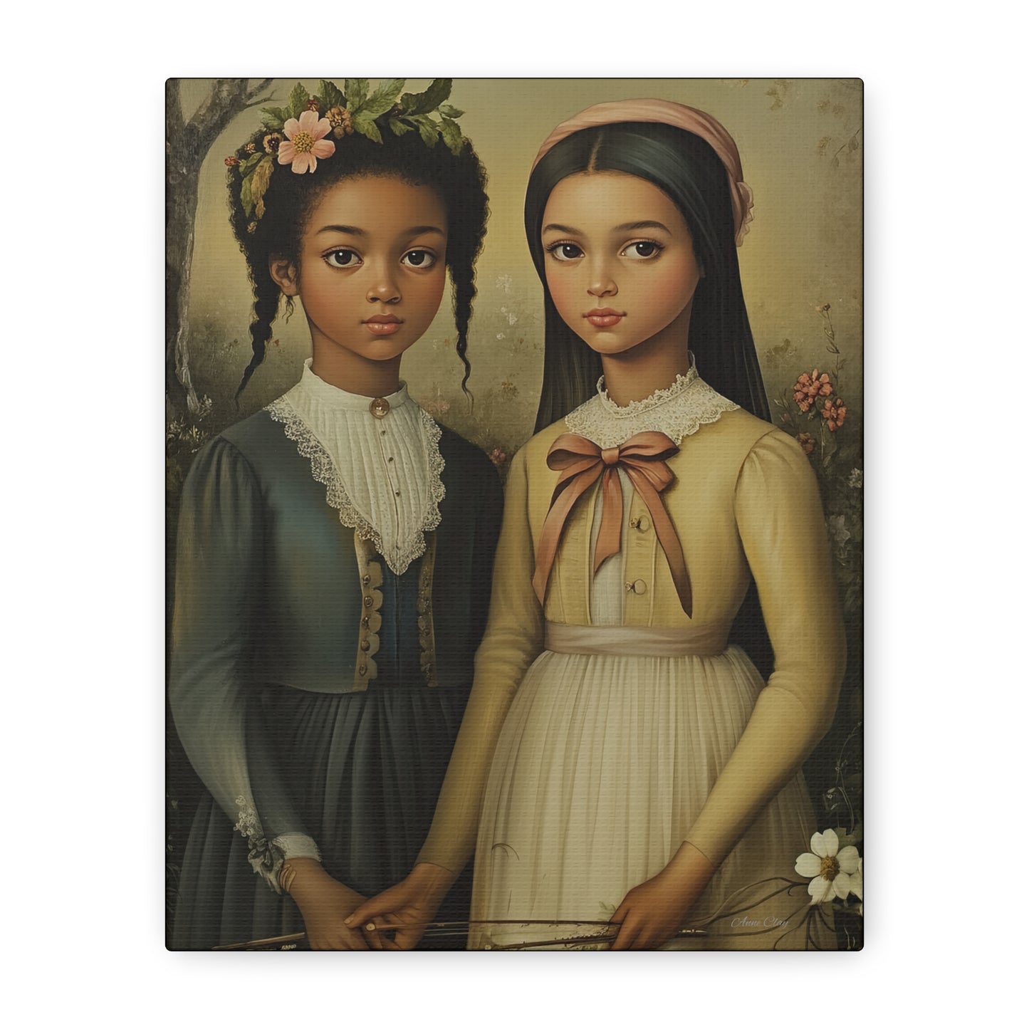 Stretched Matte Canvas Art Print - Diverse Sisterhood Portrait, Wall Decor, Gift for Home, Art Lovers, Gallery Wall