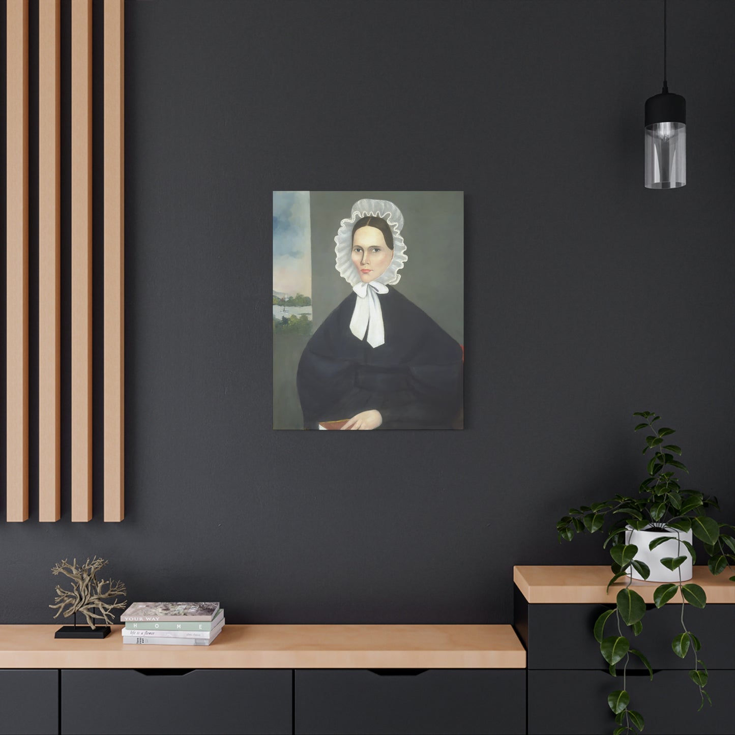 Mrs. Parsons Vintage Art Canvas Print - Elegant Portrait of a Woman in Historical Attire