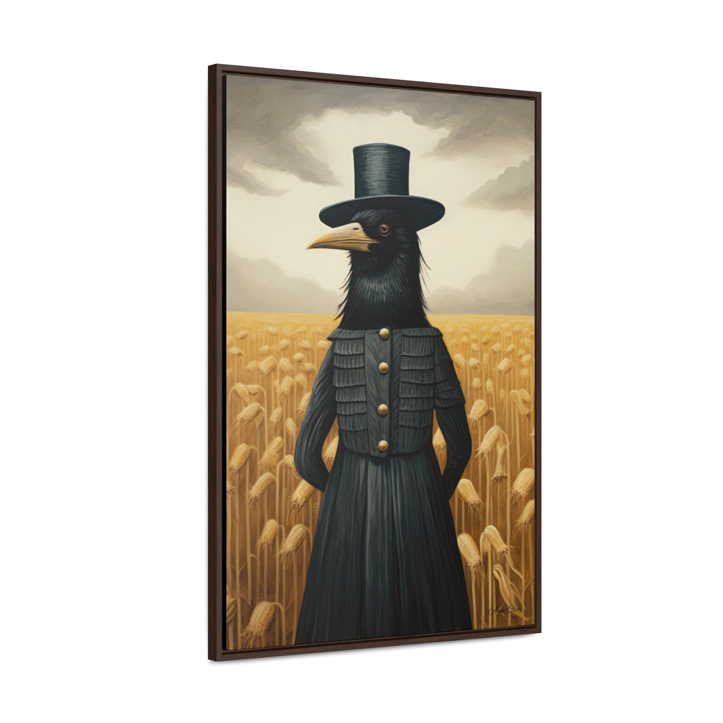 Framed Proper Crow Gallery Canvas Wraps, Vertical Frame