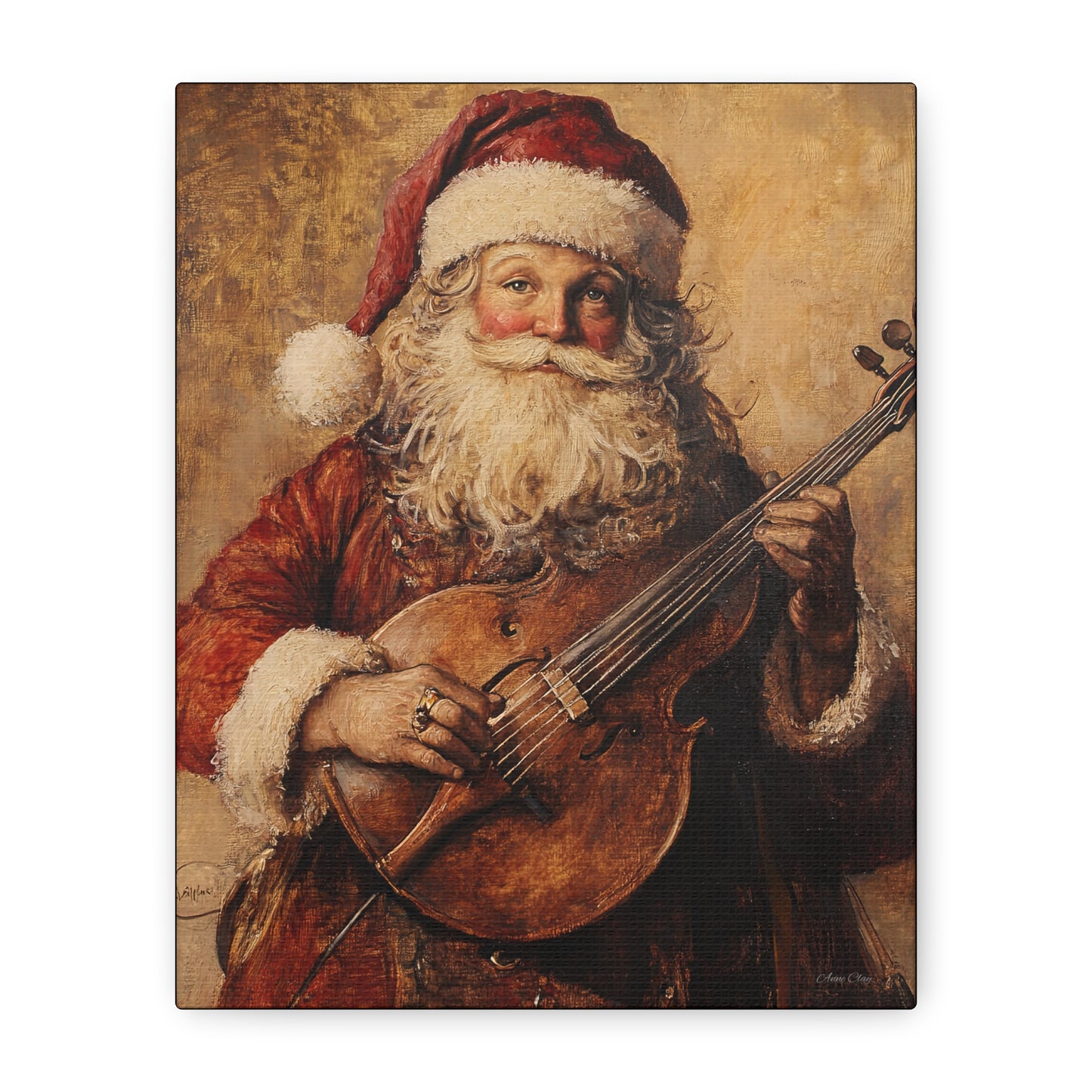 Nashville Santa Matte Canvas, Stretched, 1.25"