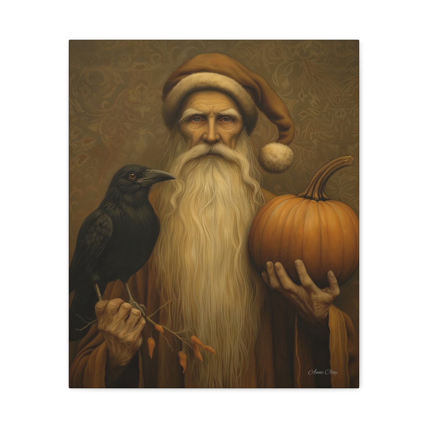 Autumnal Matte Canvas Art, Rustic Decor, Halloween Wall Art, Fall Home Decor, Perfect for Thanksgiving, Harvest Celebrations