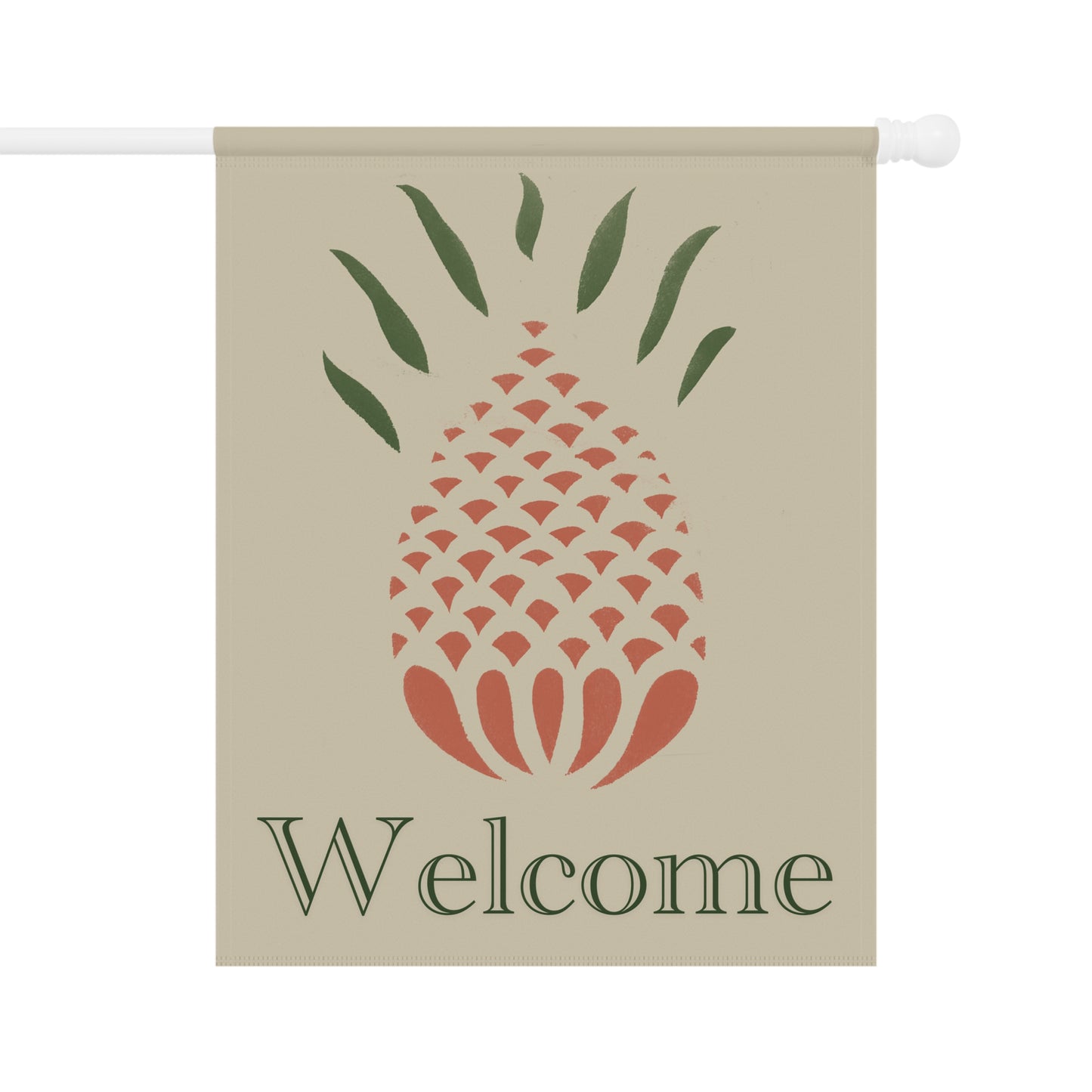 Stencil Pineapple Welcome Sign Garden & House Banner