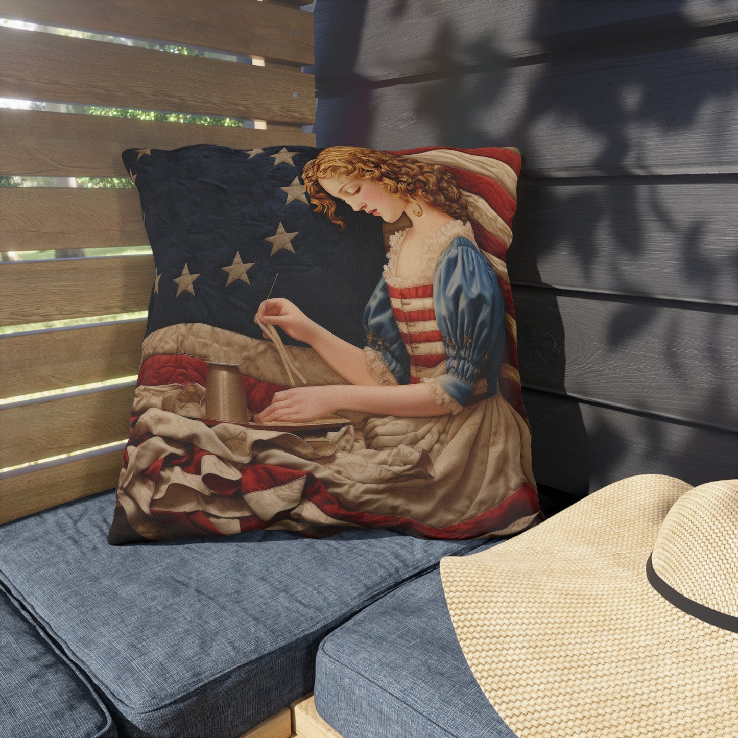 Betsy Ross Outdoor Pillows