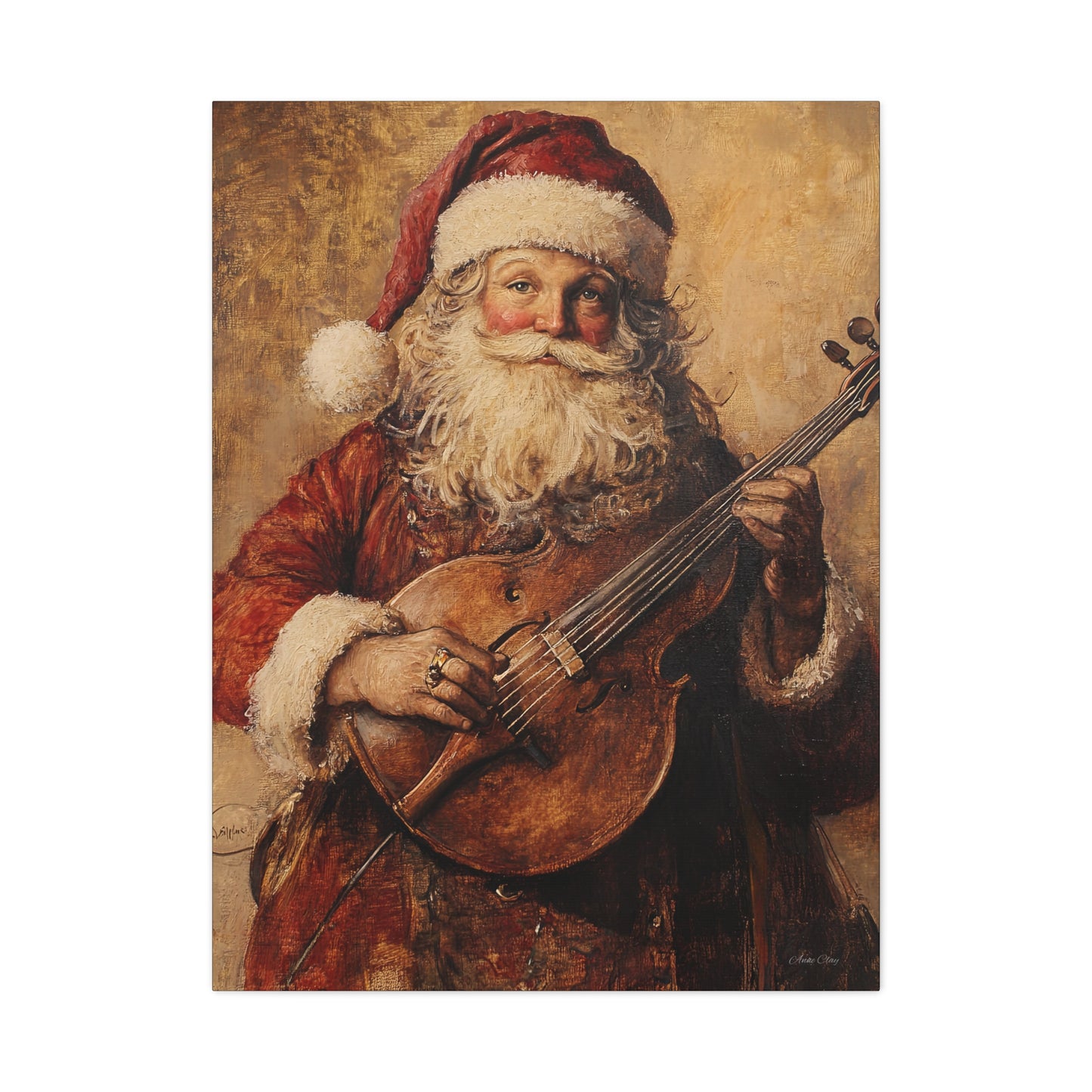 Nashville Santa Matte Canvas, Stretched, 1.25"