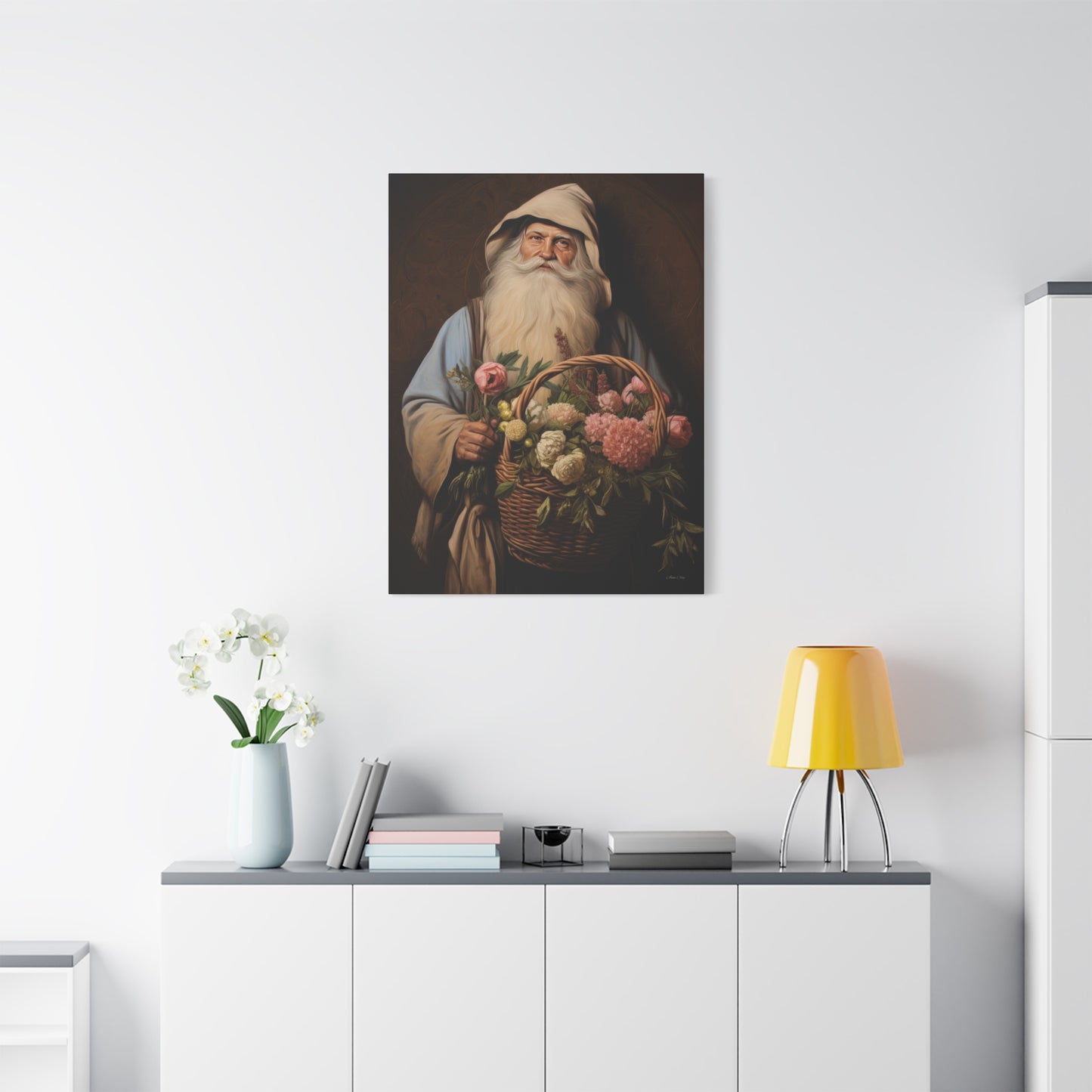 Gardener Santa Matte Canvas, Stretched, 1.25"