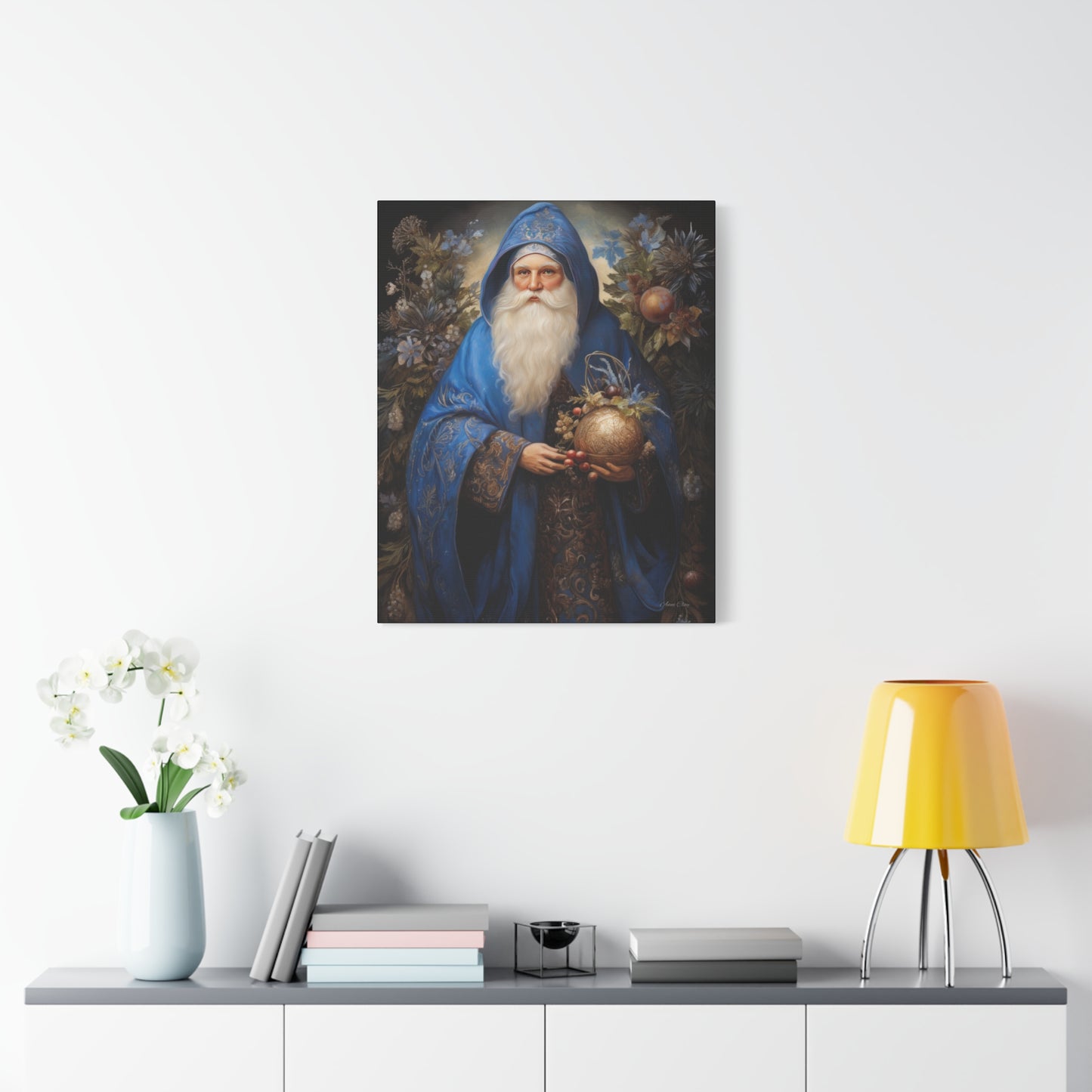 Ornamental Santa Matte Canvas, Stretched, 1.25"