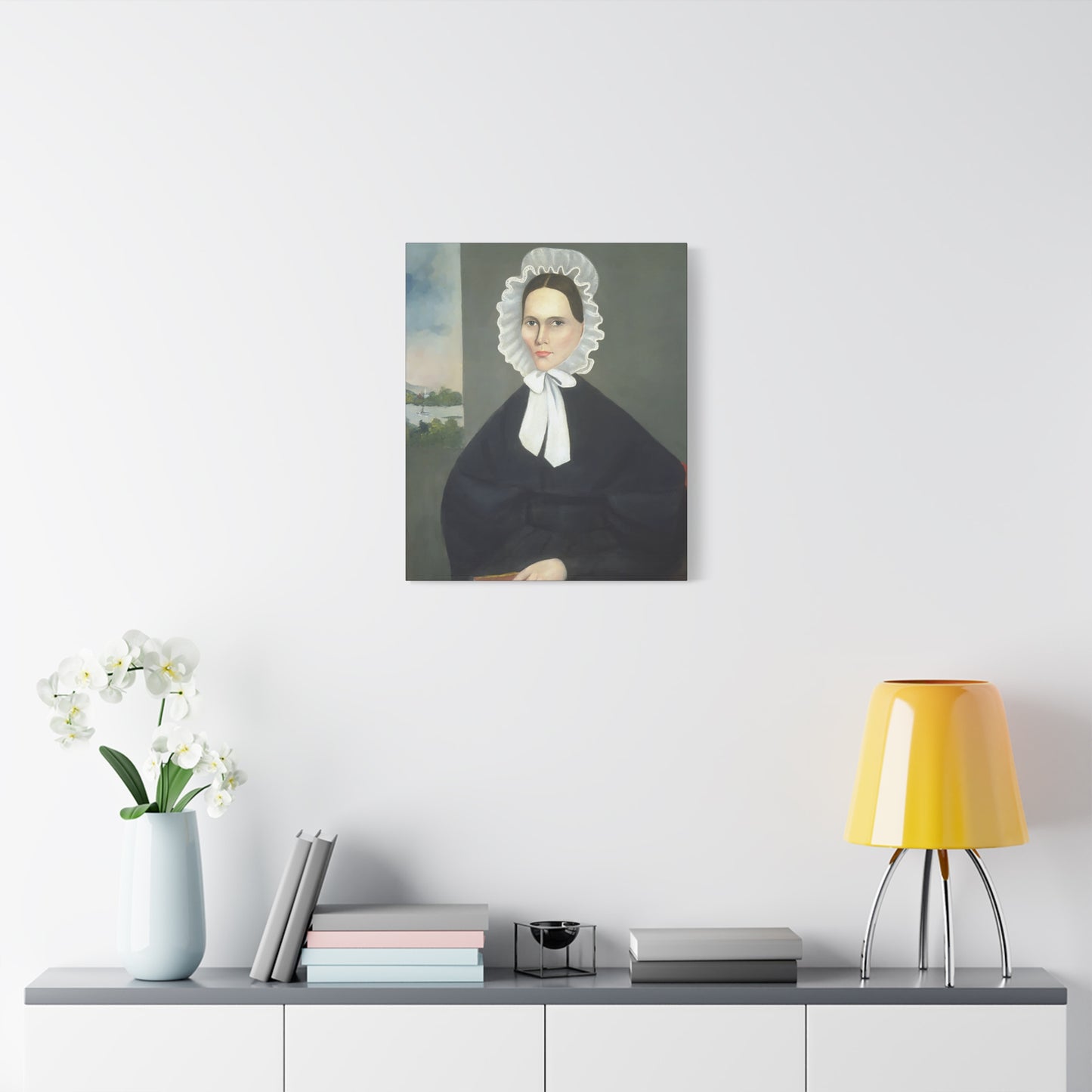 Mrs. Parsons Vintage Art Canvas Print - Elegant Portrait of a Woman in Historical Attire