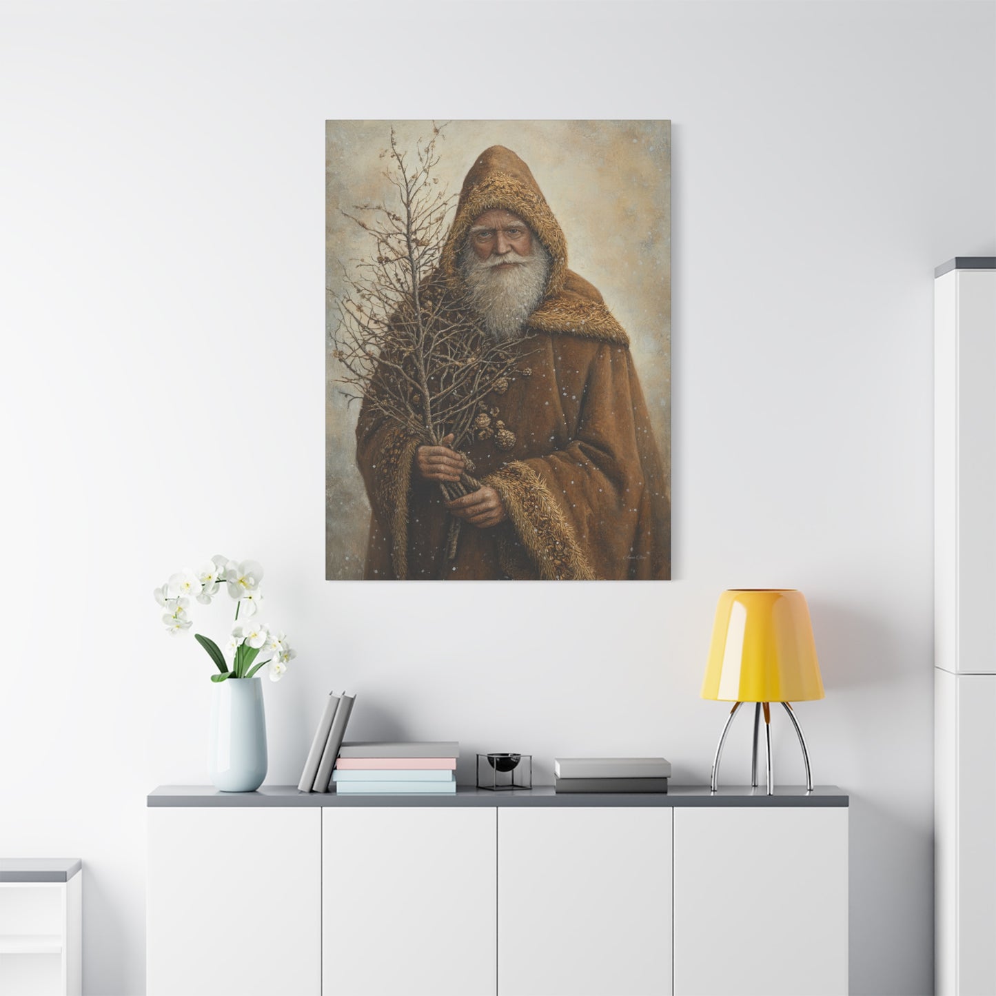 Natural Santa Matte Canvas, Stretched, 1.25"