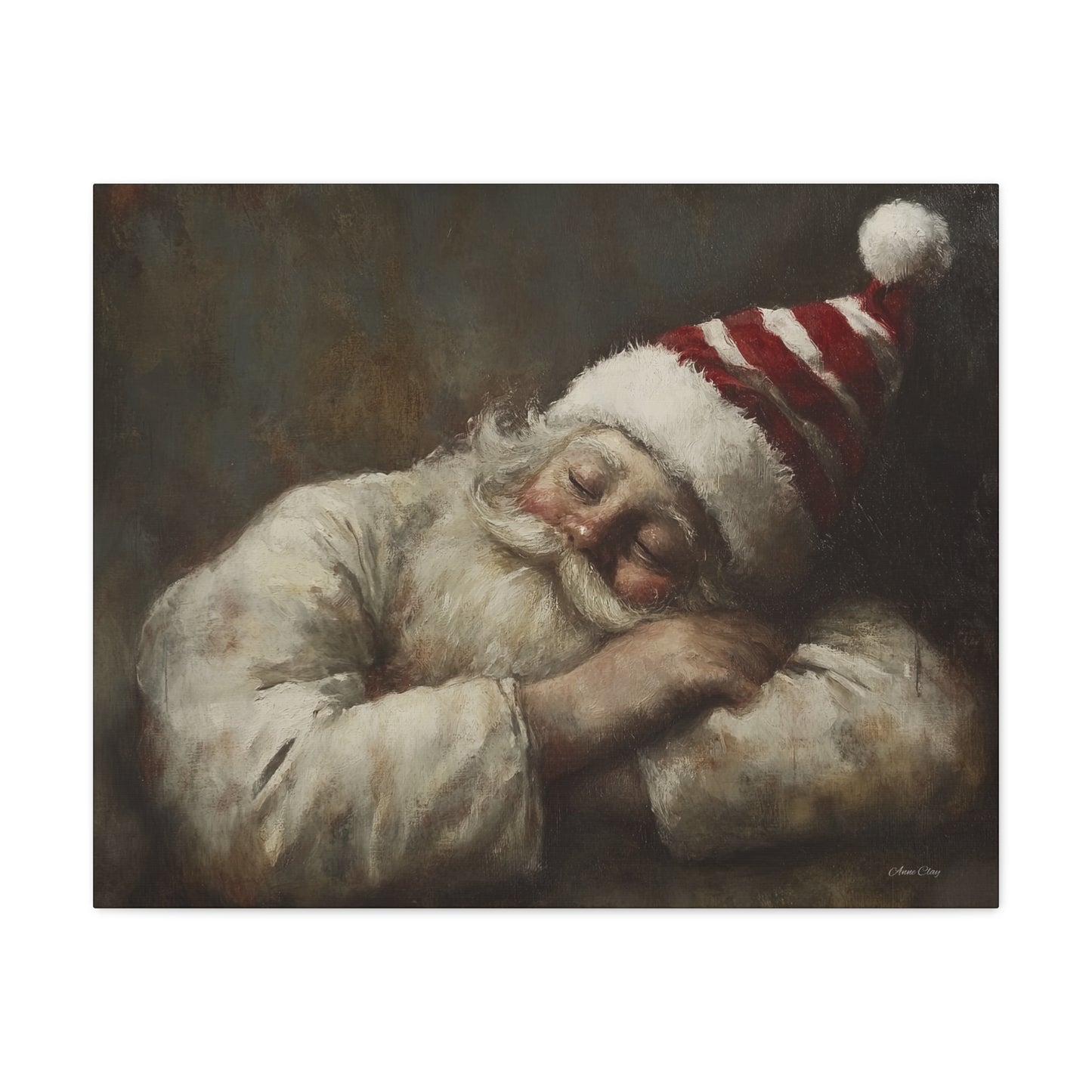 Sweet Dreams Santa Matte Canvas, Stretched, 1.25"